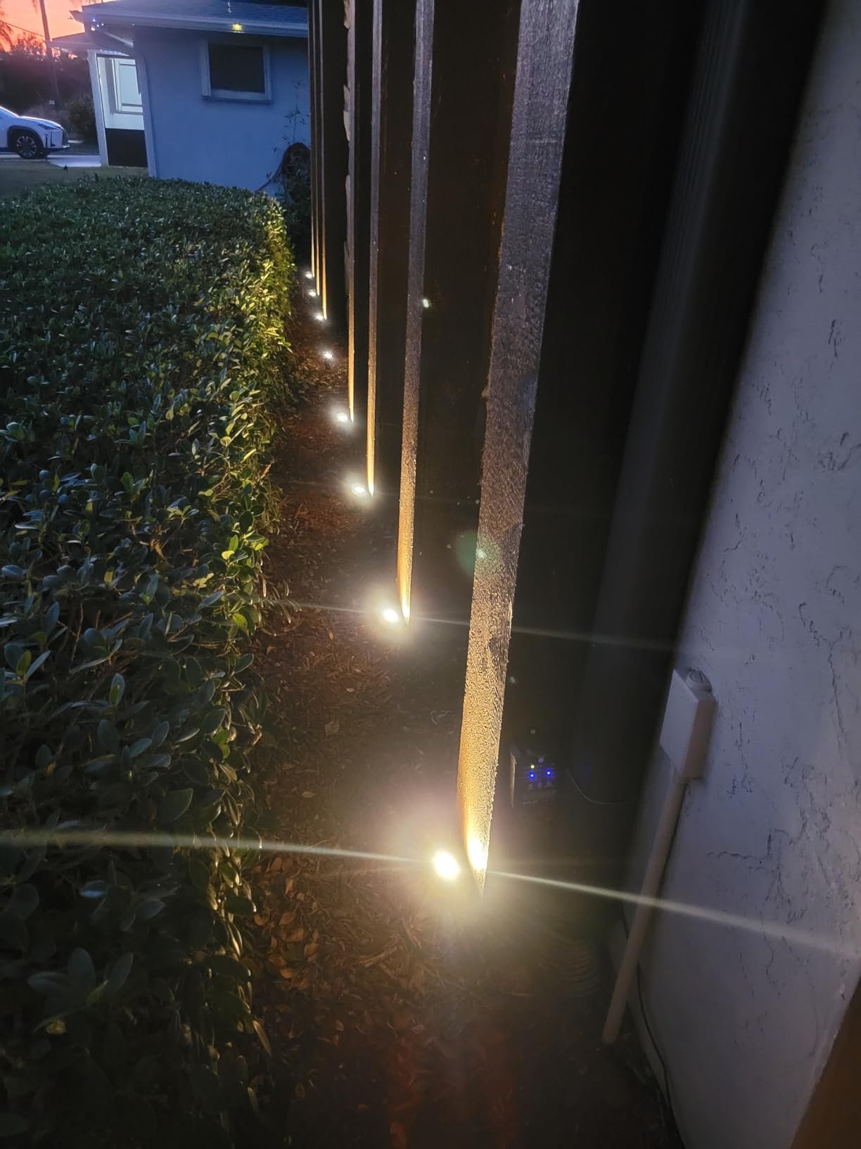 Low Voltage Landscape Lighting Kit, 8-Pack LED Spotlights with 24W Transformer, 3000K Waterproof Outdoor Lights with Timer & Dusk-to-Dawn Sensor, 75FT Wire for Yard, Garden, Patio, Pathway, Trees customer photo 1