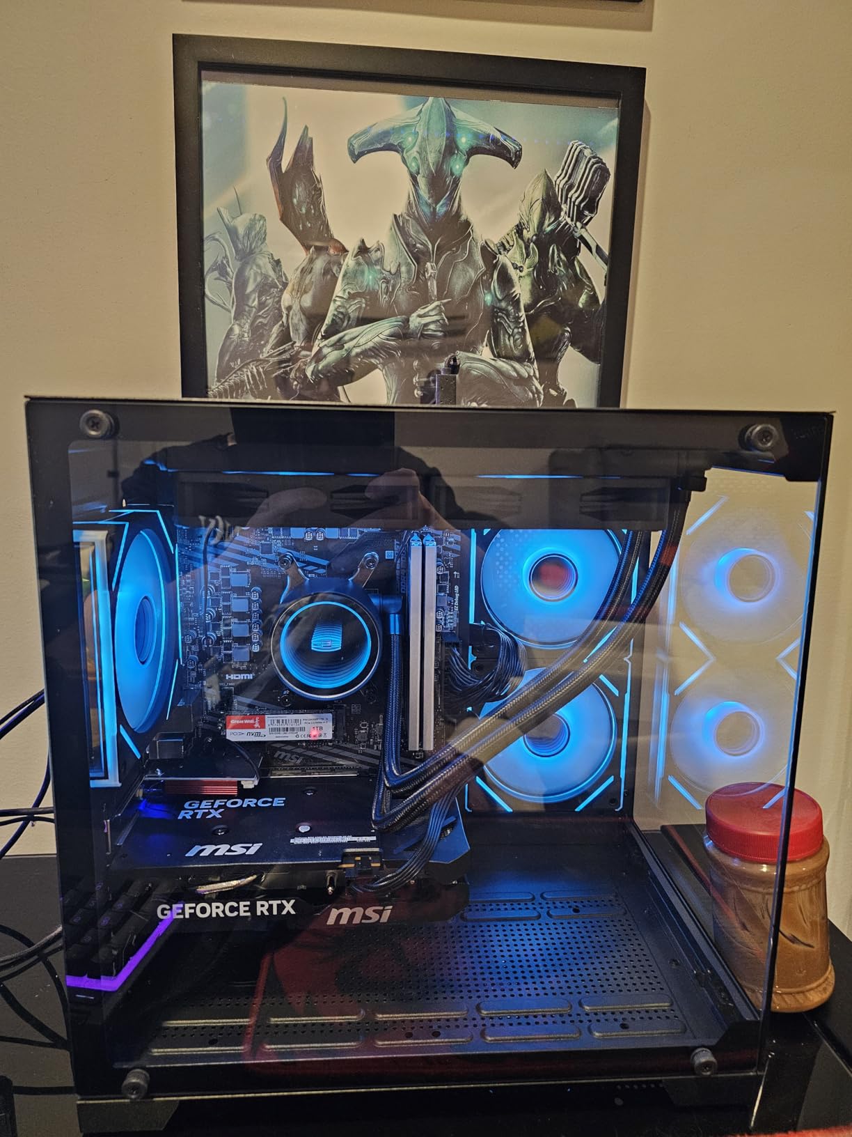 YAWYORE Gaming PC, AMD Ryzen 7 5700X, GeForce RTX 5060 Desktop Computer | 32GB DDR4 RAM, 1TB M.2 NVMe SSD, ARGB Fans, WiFi+BT customer photo 1