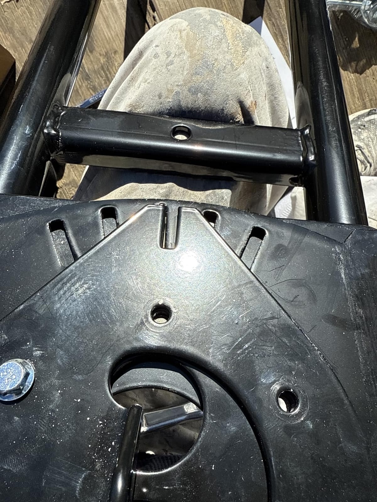 VEVOR Snow Plow Kit, 48in Universal Snow Plow Attachment, Height & Left-Right Adjustable, Quick to Detach, Steel ATV Scrape Blade, 3 Mount Options customer photo 1