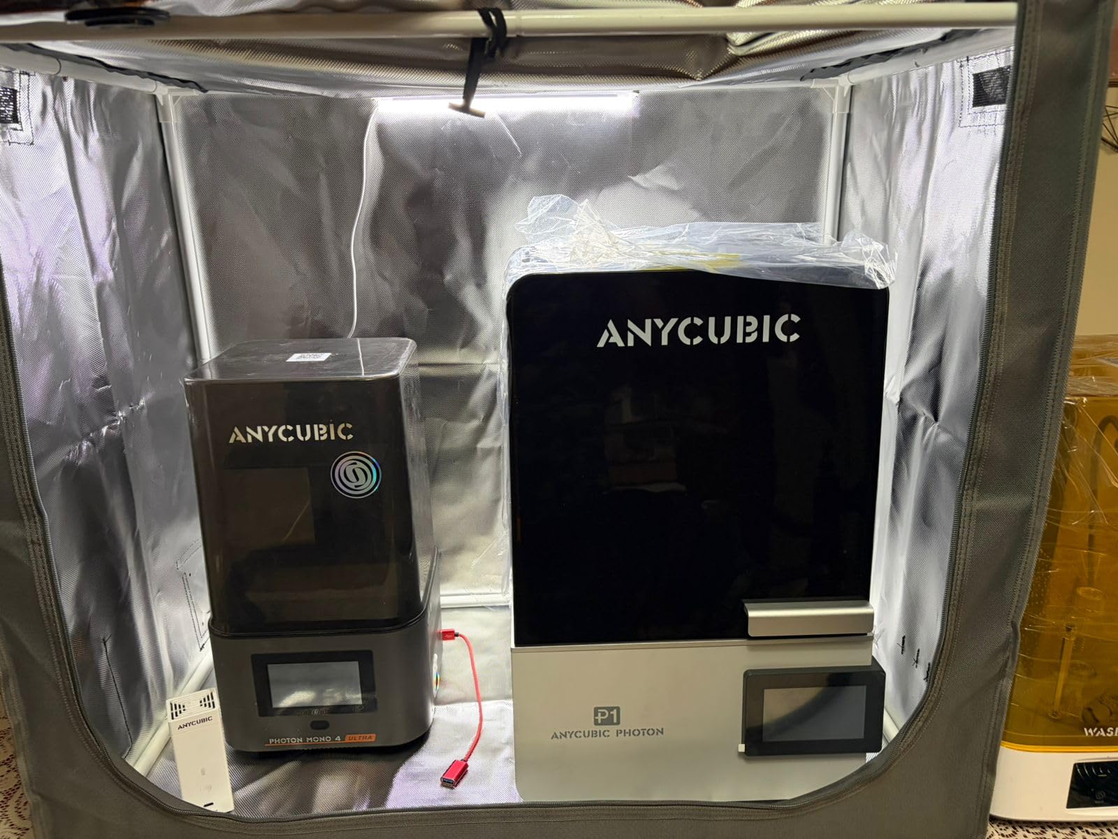 SKOUPHY Double Space Resin 3D Enclosure with Ventilation Kit LED Light customer photo 2
