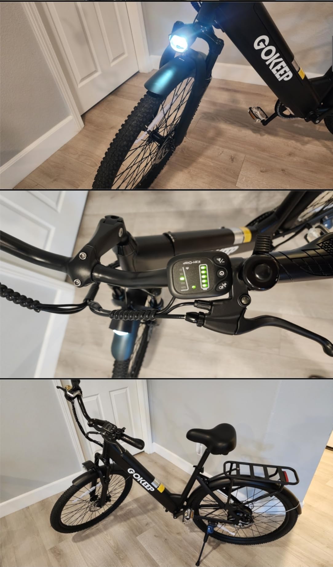 Electric Bike for Adults, 1300W Peak Power, 48V 15.6Ah Removable Battery, 20MPH, 75-86Miles PAS Range, 26