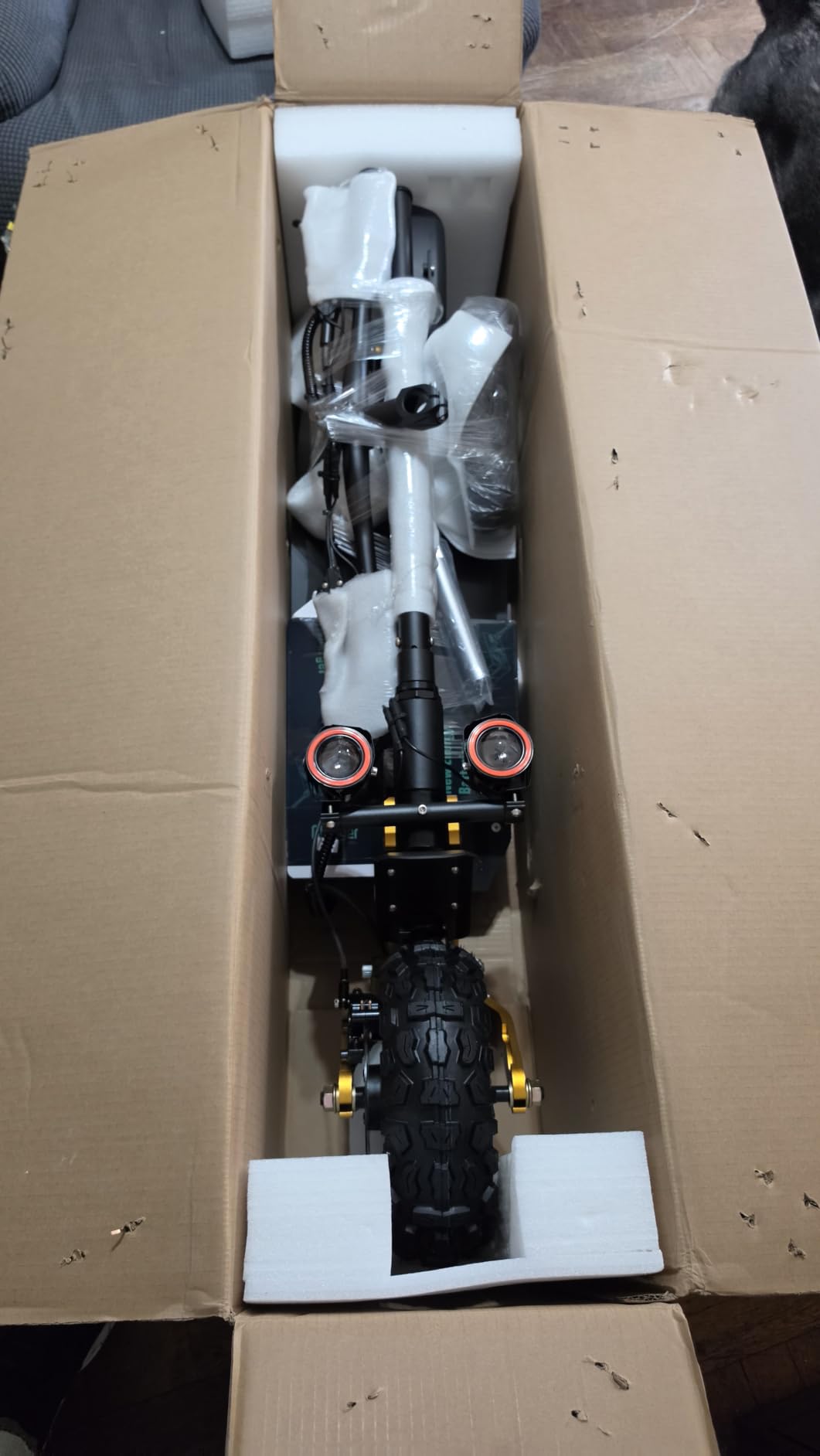 T85 Electric Scooter for Adults, 55 MPH, 60-Mile Range, Dual Motor | 60V 28.6Ah Battery, 6000W Peak Dual Motors, 11-Inch Off-Road Tires, Hydraulic Brakes, Removable Seat, 440-Lb Capacity customer photo 2