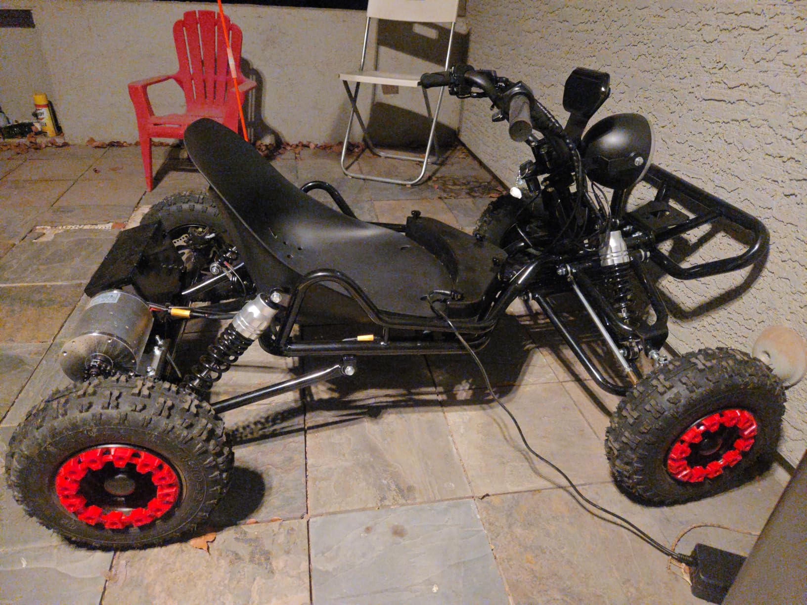 Electric Go Kart, 2000W Motor Go Kart for Adults & Kids with Premium Steel Tubular Frame, 3 Speed Off-Road Kart with 6'' Tires, Hydraulic/Rear Disc Brake, Up to 30MPH customer photo 1