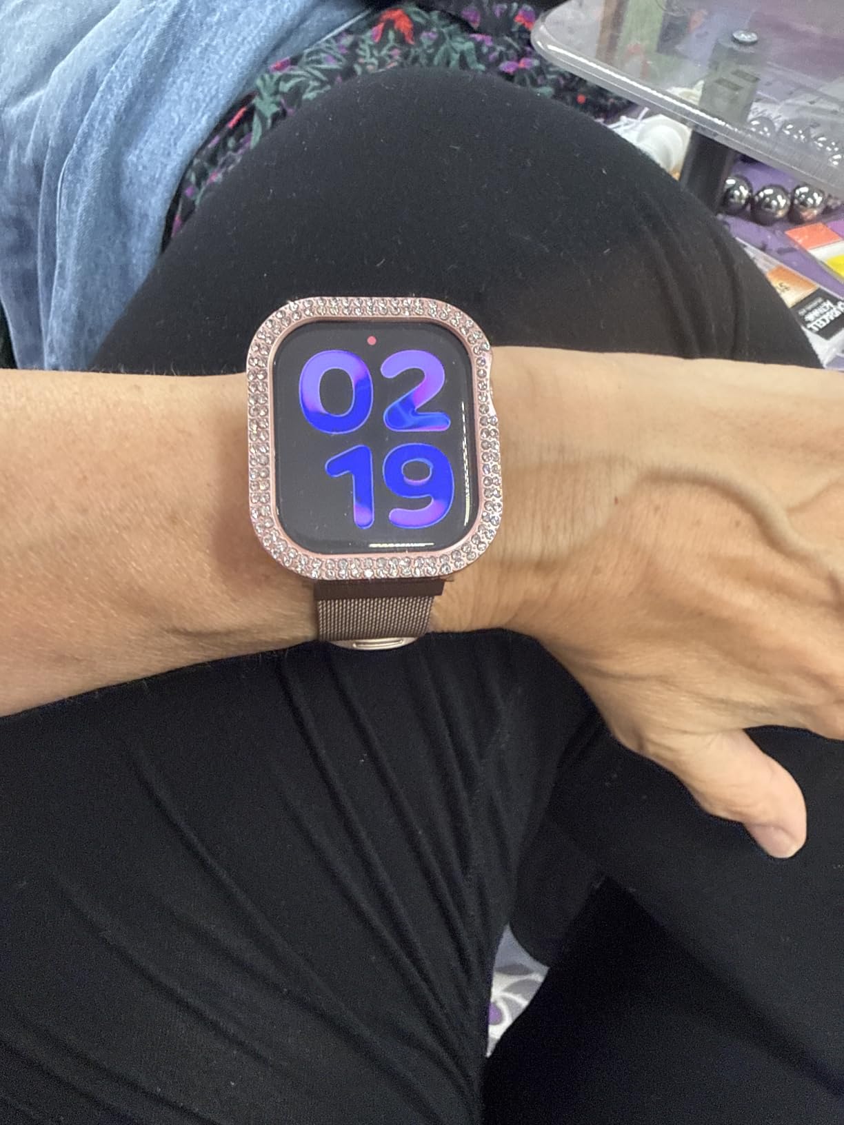 Apple Watch Series 11 [GPS 42mm] Smartwatch with Rose Gold Aluminum Case with Light Blush Sport Band - S/M customer photo 2
