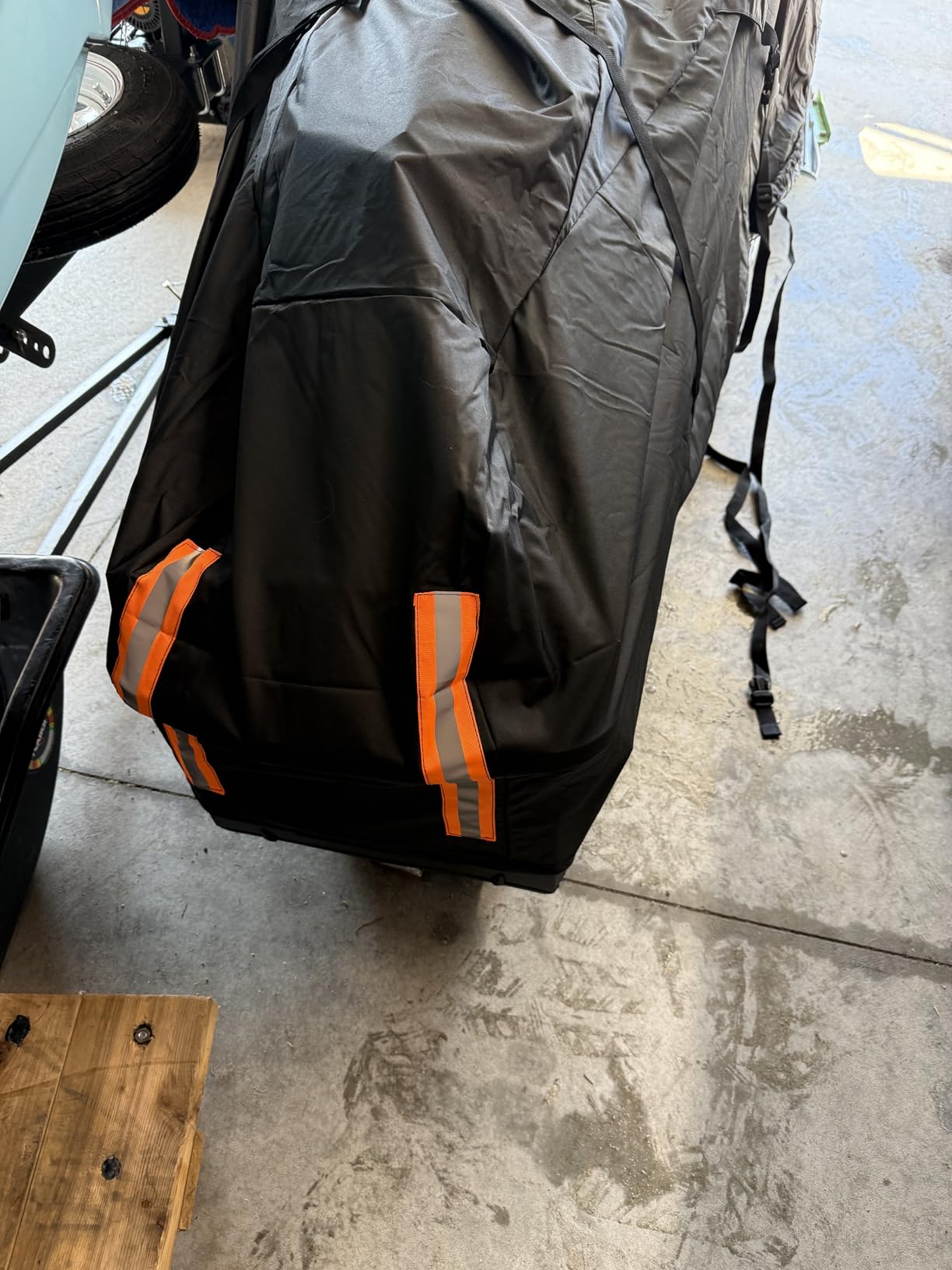 Comnova Snowmobile Cover 145 Inch - Premium 600D Outdoor Snowsled Cover, Heavy Duty & Waterproof All Weather Protection Covers, Black, Fit Up to 145