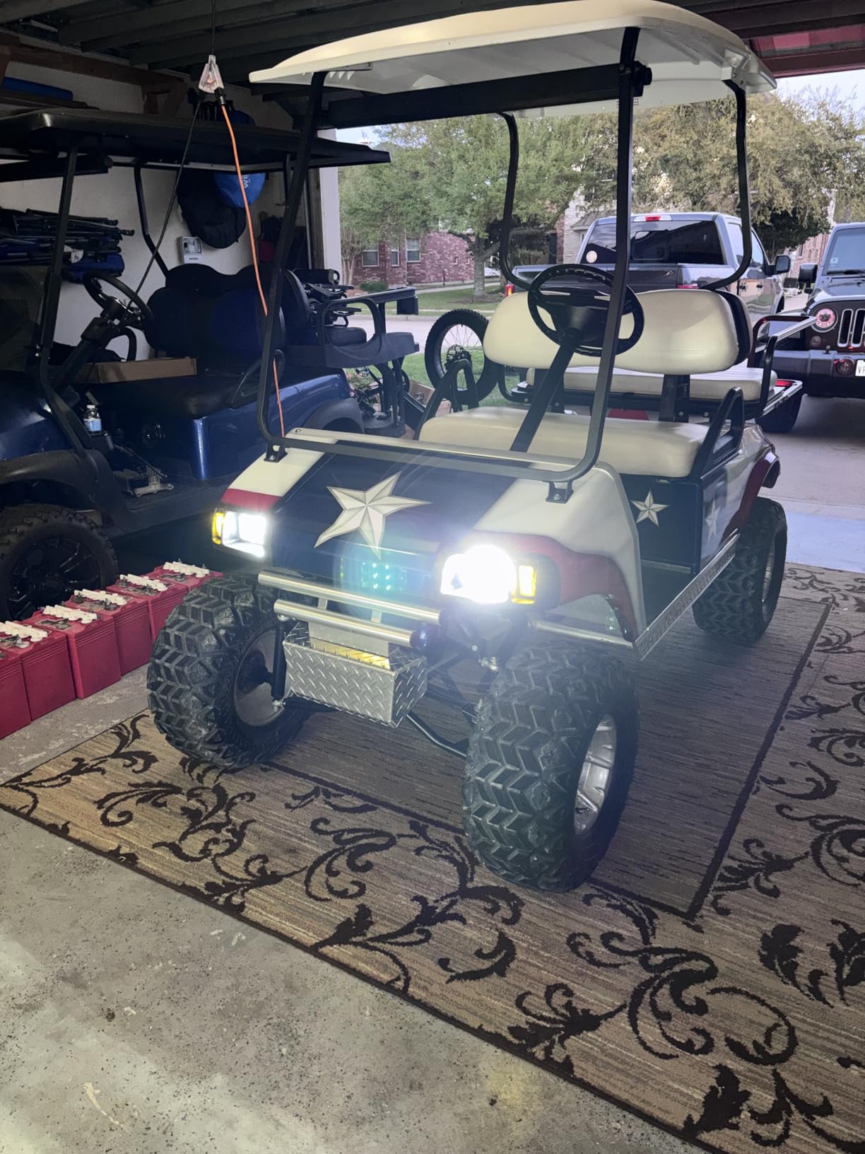 Golf Cart LED Light Kit for Club Car DS 1993-Up Gas and Electric Models, Club Car DS 12V Headlight Tail Light Kit, Factory Style Lighting Kit Assembly, Street Legal customer photo 2