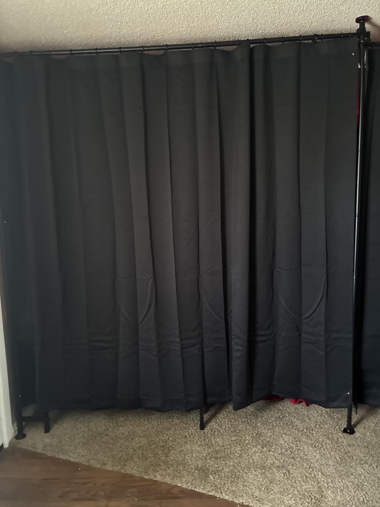 JILRON No-Drill Room Divider Curtain Set: Includes 106