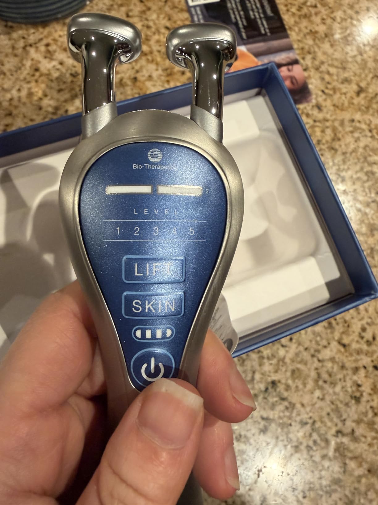 bt-Sculpt GEN2, Microcurrent Facial Lifting, Sculpting, and Firming with Proprietary Kinesthetic Lifting for Home use (Brushed Alloy) customer photo 1