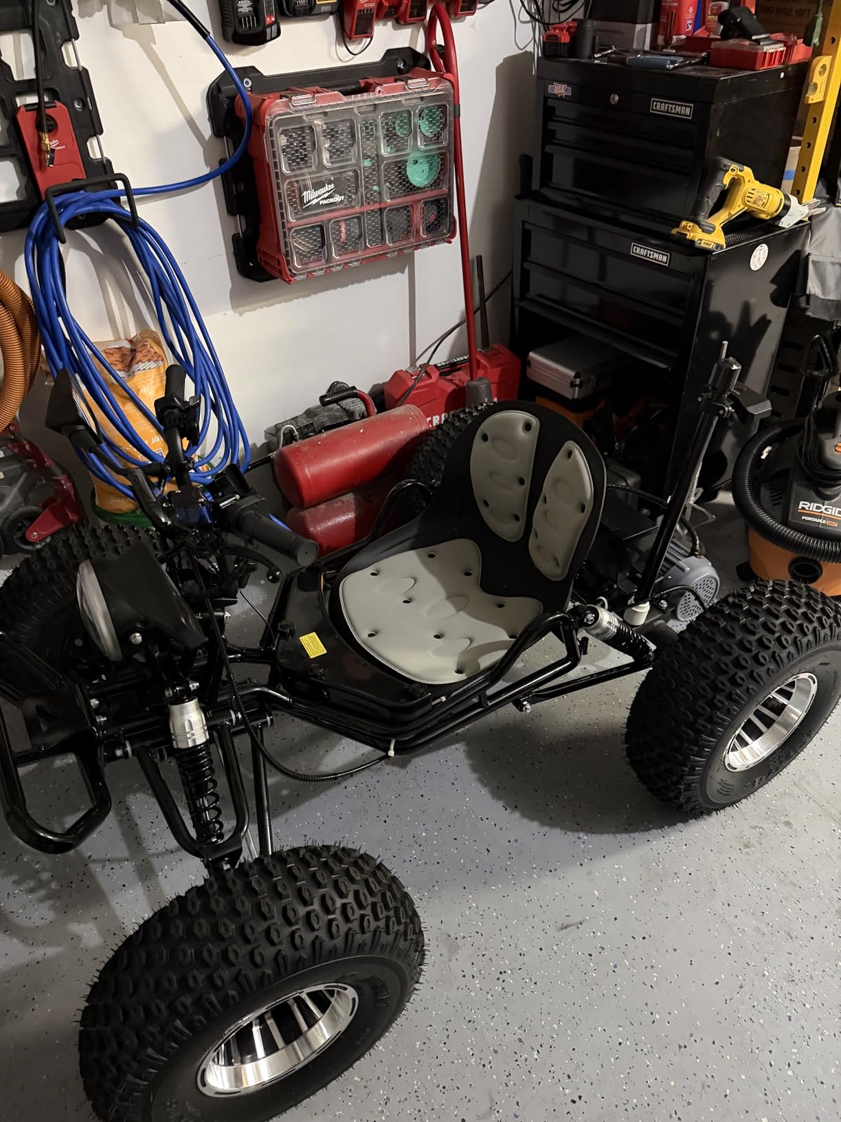 Long Range 48V 20Ah Electric Off-Road Go Kart for Adults & Kids (Black) | Peak 4000W, Up To 31 MPH, 30-Mile Range, Shaft Drive Differential, Dual Hydraulic Brakes, AT19x7-8 Tires customer photo 1