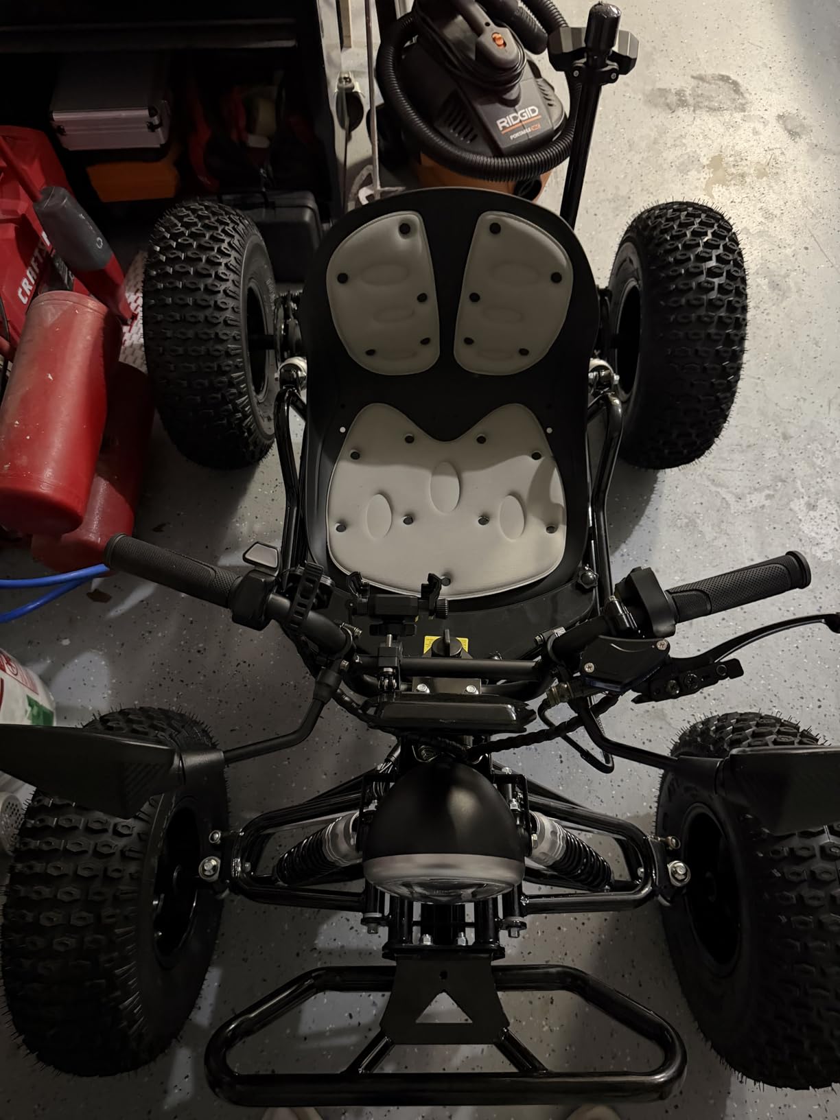 Long Range 48V 20Ah Electric Off-Road Go Kart for Adults & Kids (Black) | Peak 4000W, Up To 31 MPH, 30-Mile Range, Shaft Drive Differential, Dual Hydraulic Brakes, AT19x7-8 Tires customer photo 2