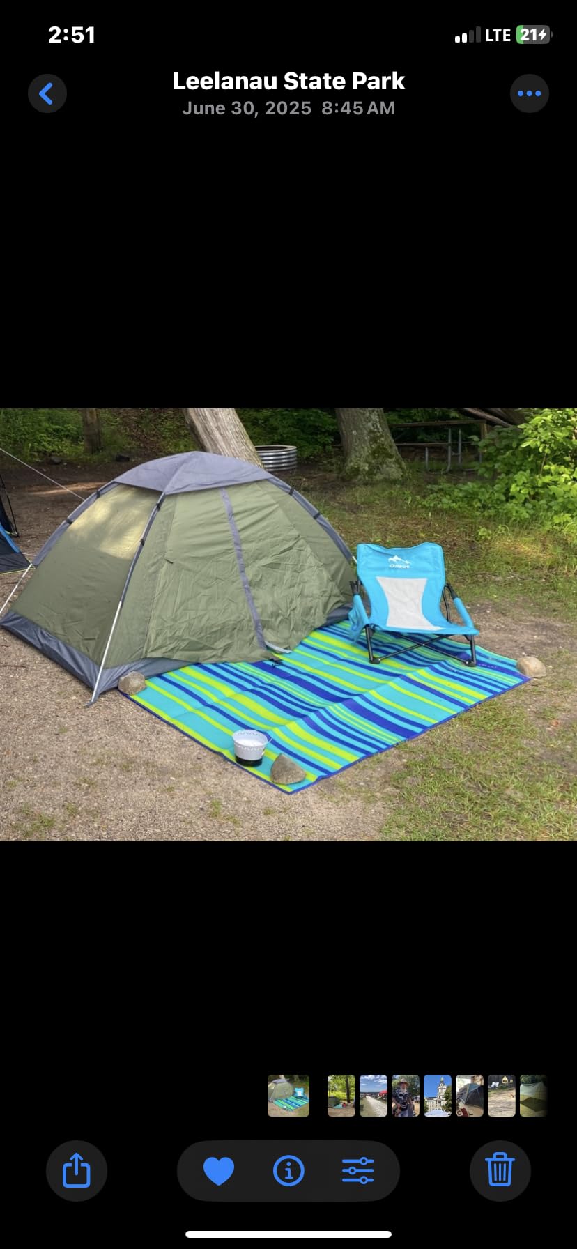 Night Cat 2-Persons Backpacking Tent: Waterproof Lightweight Camping Tent for Two People Hiking Outdoor Mountain with Aluminum Poles and Rainfly Green customer photo 1