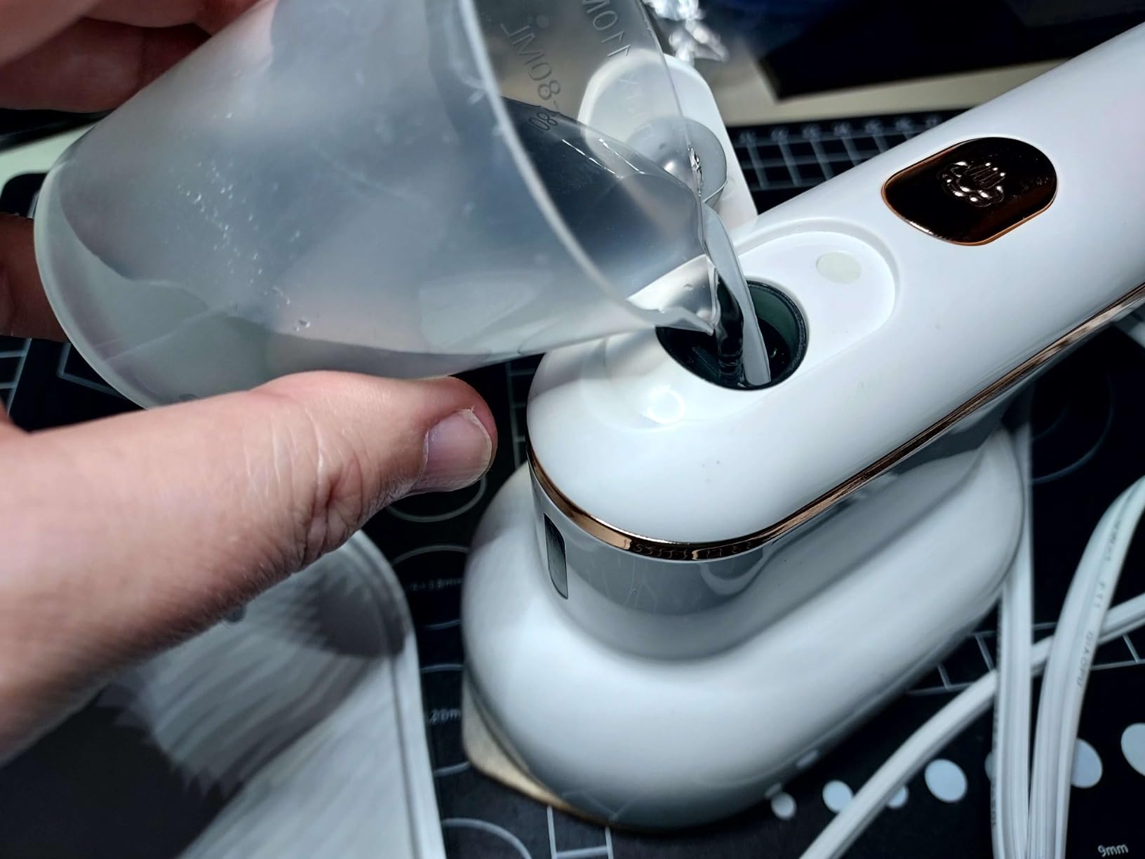 Travel Steamer Iron for Clothes Mini - Portable Ironing Machine Travel Small Size Portable Steamer Travel College Dorm Home Essentials (SkyBlue) customer photo 2