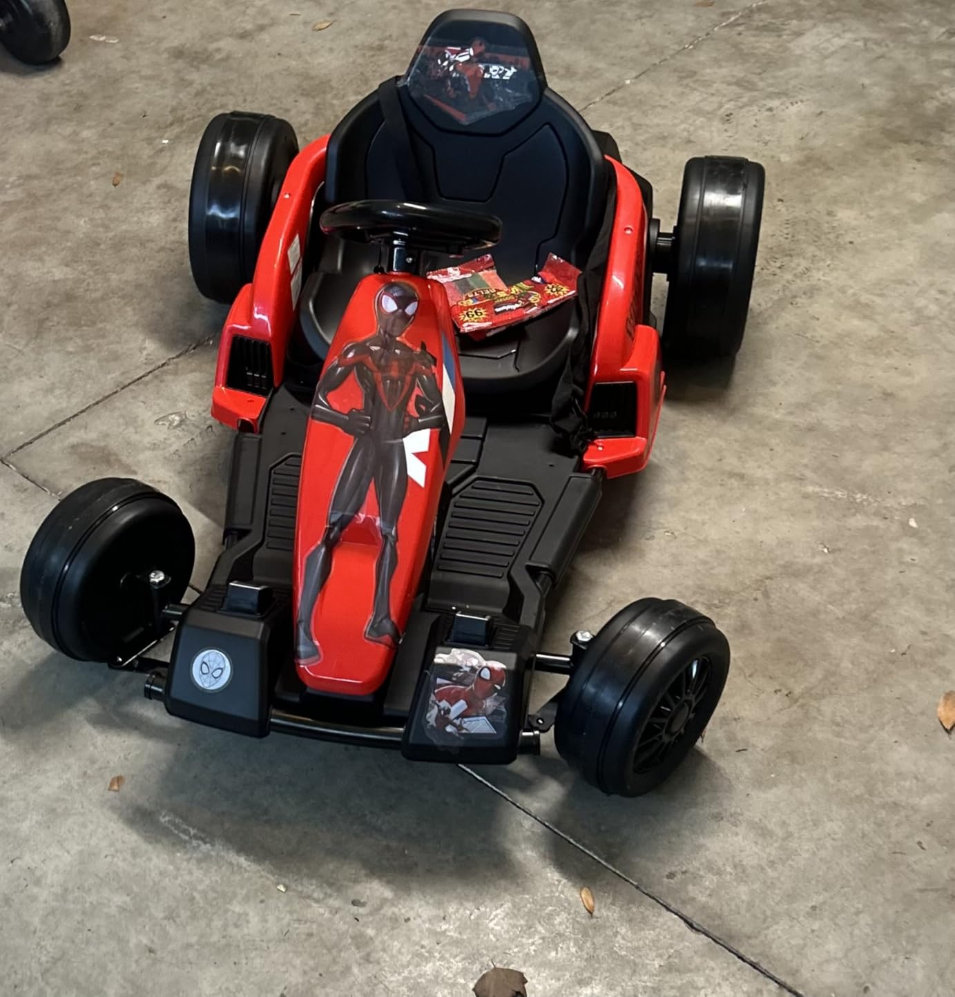 Qaba Electric Go Kart 24V 9Ah Big Battery Kids Drift Kart Ages 6-12 White customer photo 1