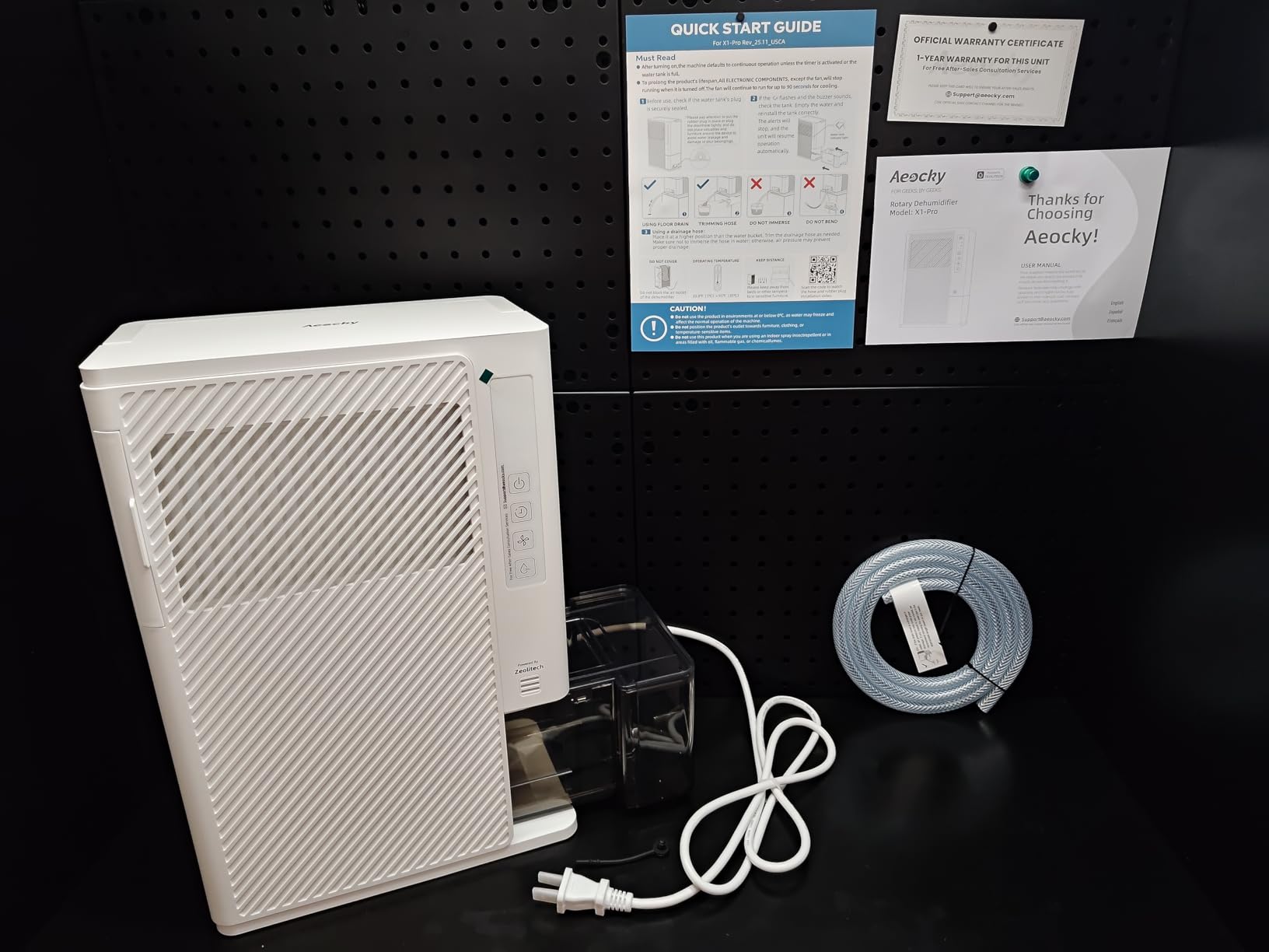 AEOCKY 2000 Sq.Ft Rotary Desiccant Dehumidifier, Humidistat, Never Frost customer photo 1