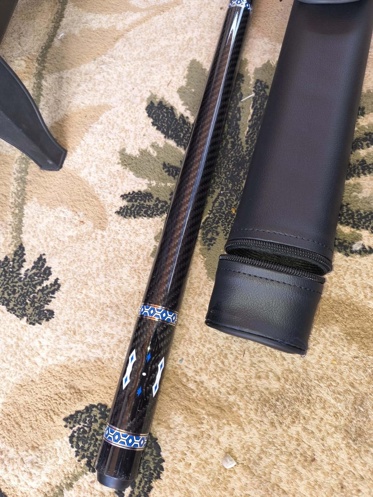 Carbon Fiber Pool Cue Stick with Case, 58