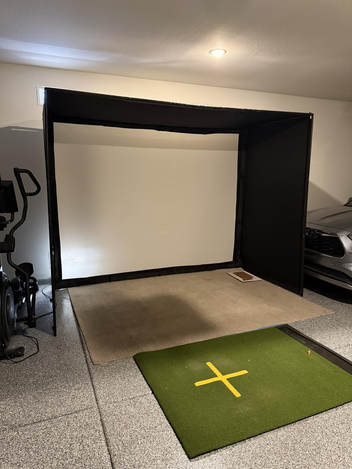 Golf Simulator Enclosure for Home Garage Indoor Sim Practice with Screen customer photo 1
