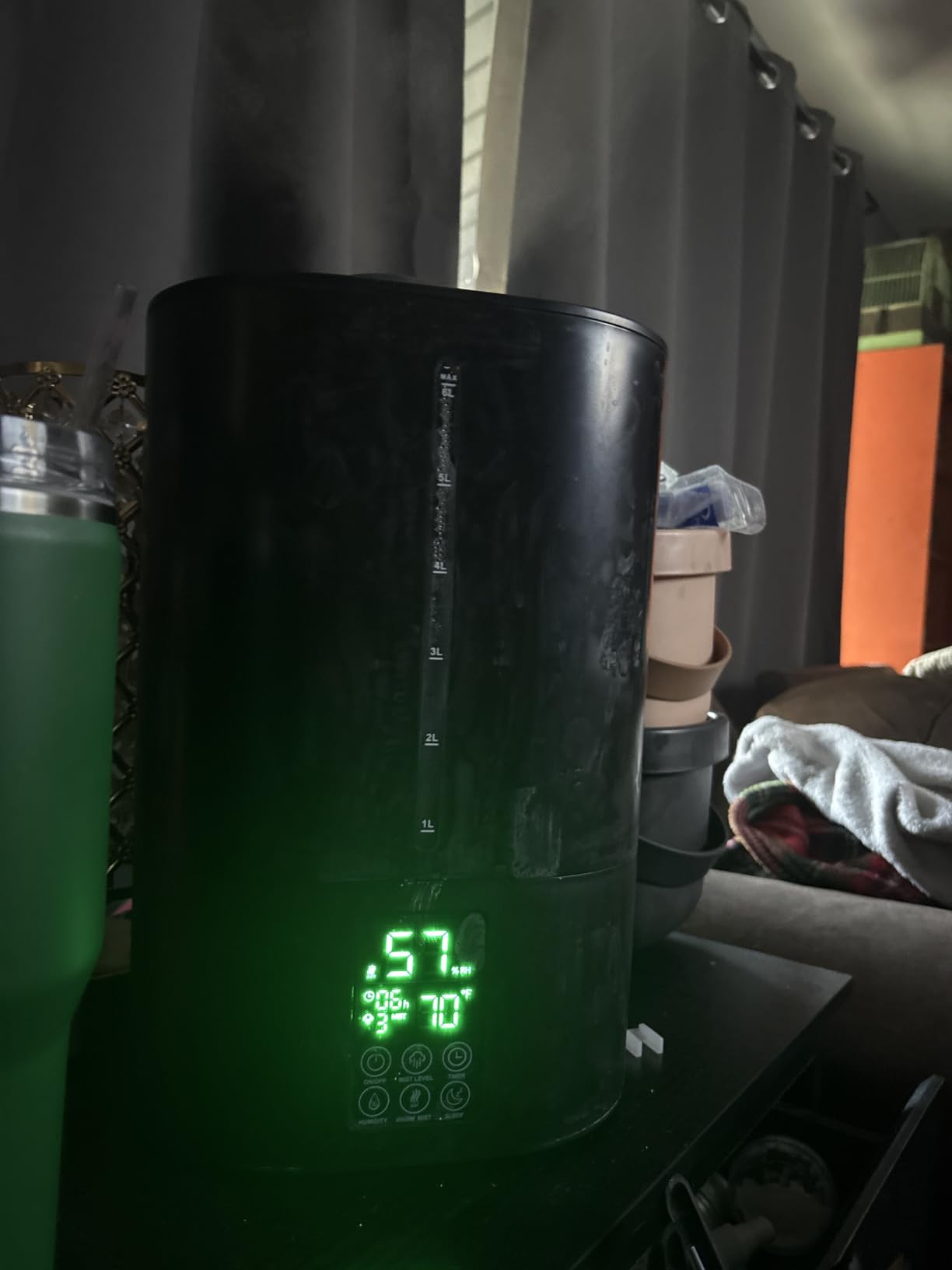 Coolfiqu 6L Warm & Cool Mist Humidifiers for Bedroom,Large Room,Plants customer photo 2