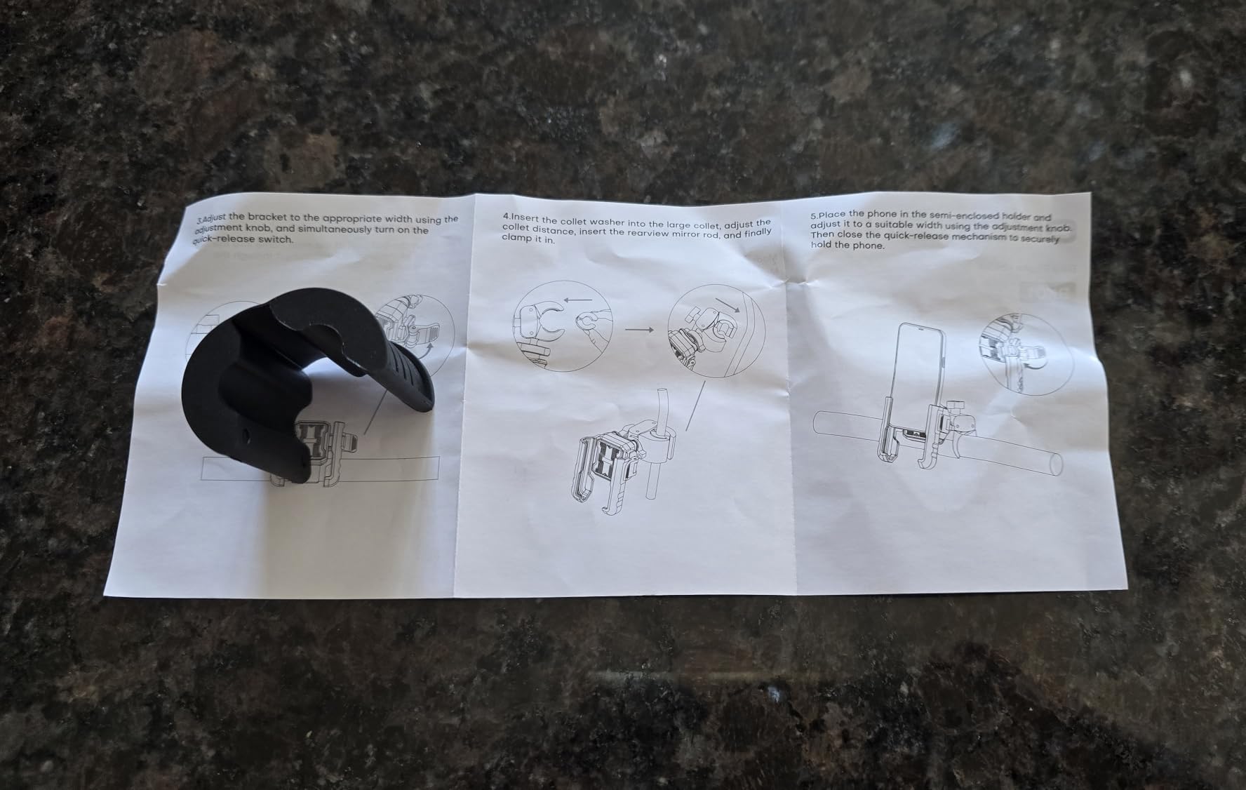OMOTON BK01 Anti-Vibration Bike Phone Mount, Quick Lock for Riders customer photo 1