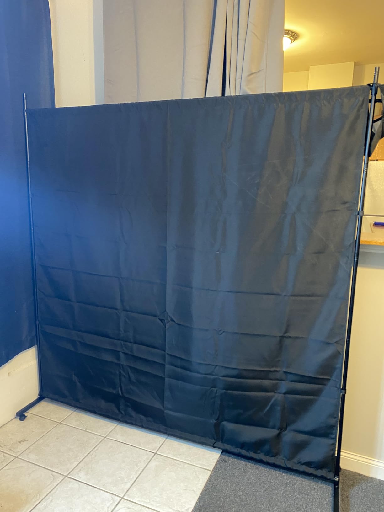 5*6FT Single Panel Room Divider/ Privacy Screen with Caster Wheels & Brakes customer photo 2
