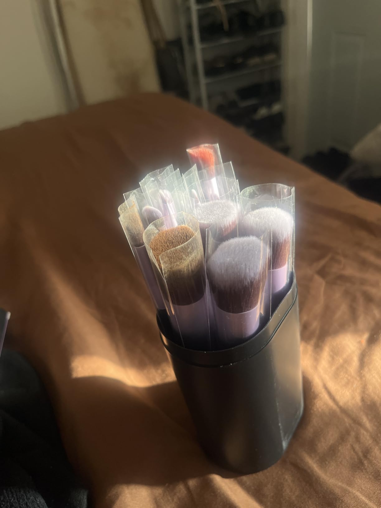 BS-MALL 14 Pcs Professional Makeup Brushes Set with Travel-friendly Case - Perfect for Eyeshadow Brush & Foundation Brush for Liquid Makeup - Gift for Daily Use & Multi Purpose Application customer photo 1