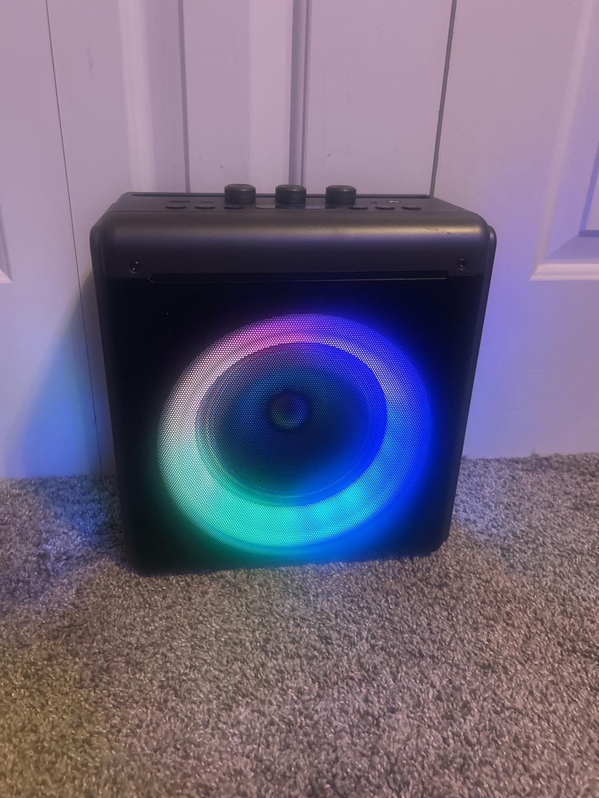 Karaoke Machine, 3 Wireless Rechargeable Microphones, 200W Speaker | Bluetooth 5.3, 20H playtime, LED lights, Portable, tablet holder and TWS for family karaoke, home parties and outdoor events customer photo 1