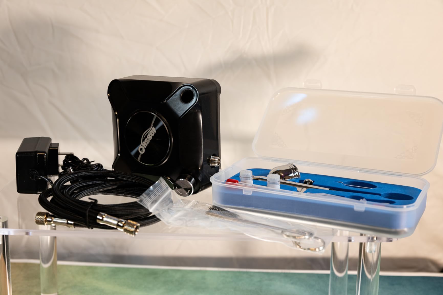 Oasser Airbrush Kit with Compressor, Dual Action 10.5L/min Airbrush Set customer photo 1