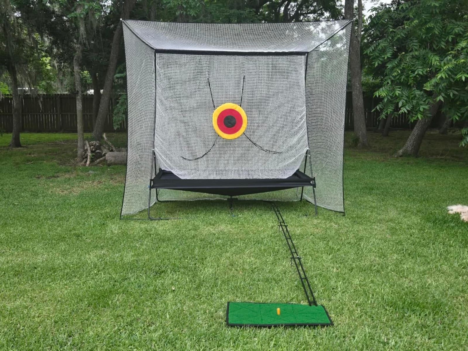 11x8Ft Complete Golf Simulator Enclosure Package 4K-Ready Impact Screen with Blackout Enclosure Cage, Frame Poles, Side Nets & Sandbags, Easy Setup for Indoor customer photo 2
