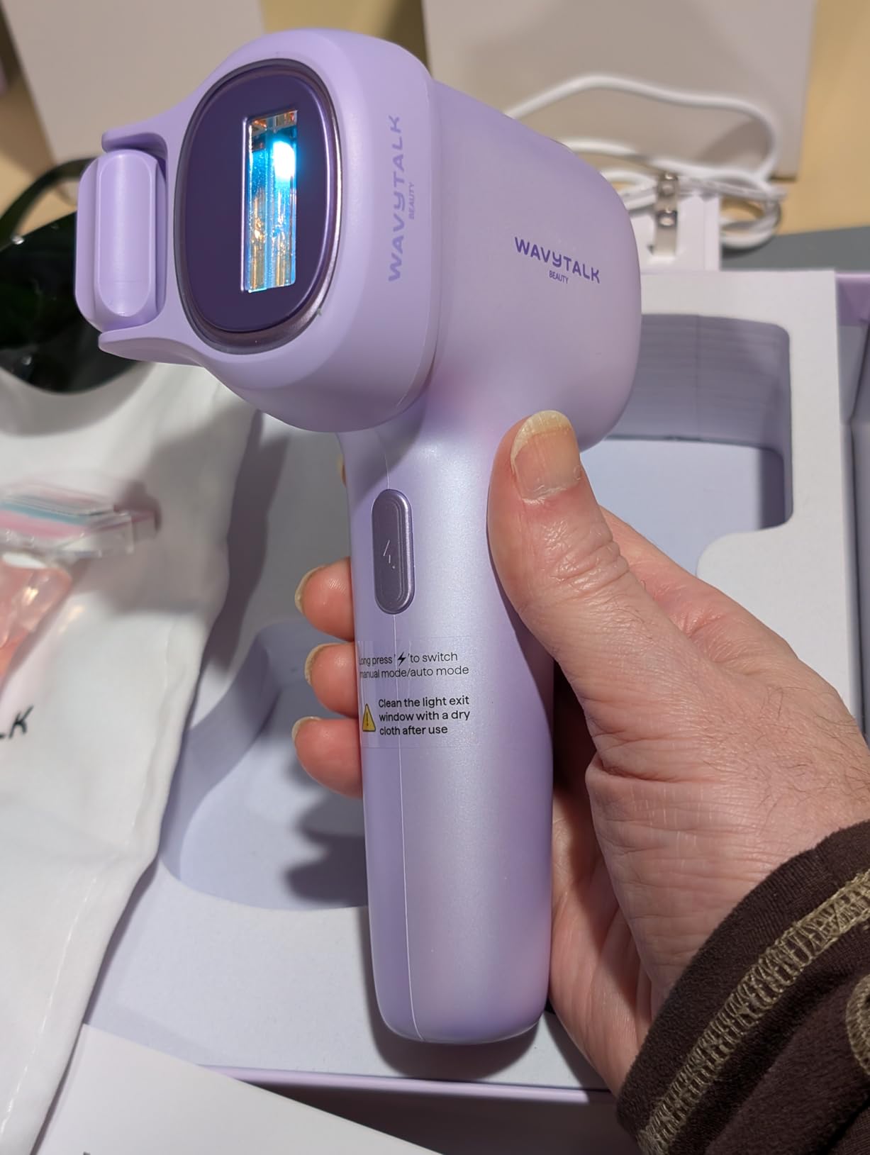 Wavytalk IPL Laser Hair Removal,Bare It with Precision Roller for Full Body customer photo 1