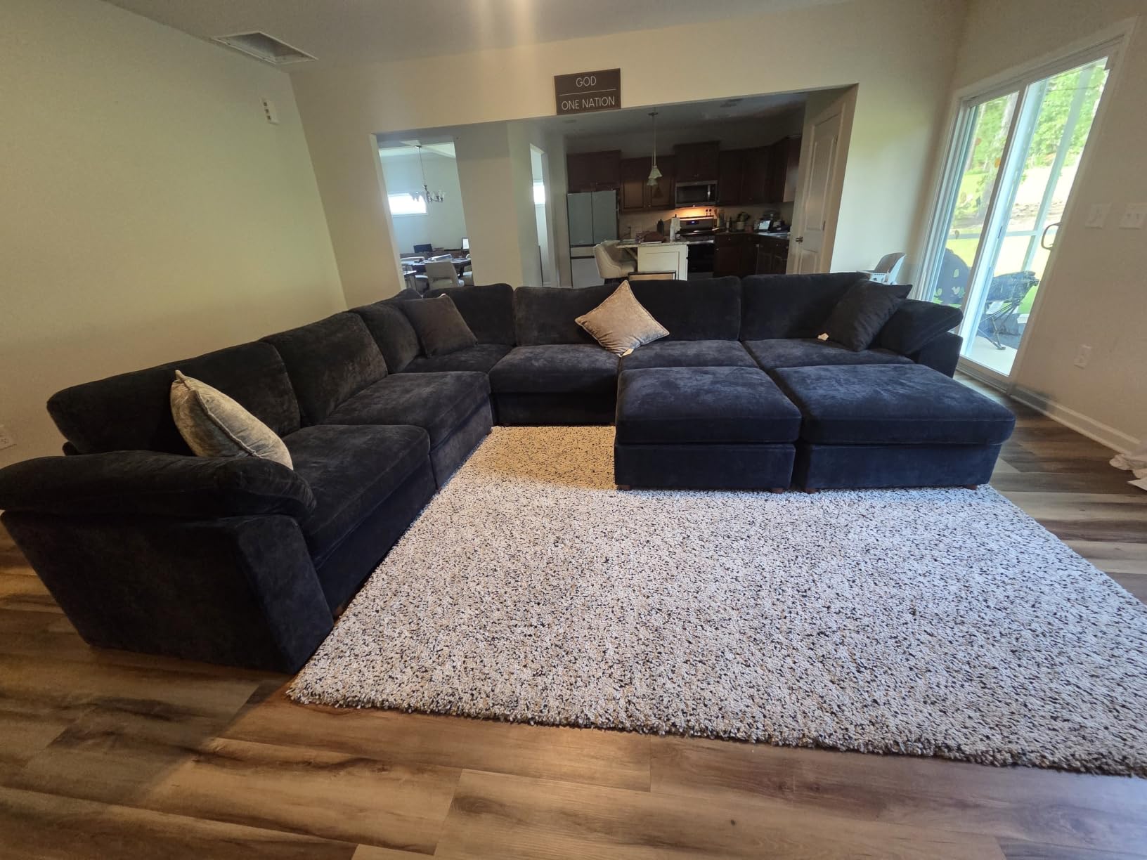 EASE MOOSE Oversized L Shape Sectional Modular Sofa,Wide Deep seat Sectional Sofa,Comfortable Grey Cloud Modular Sofa customer photo 1
