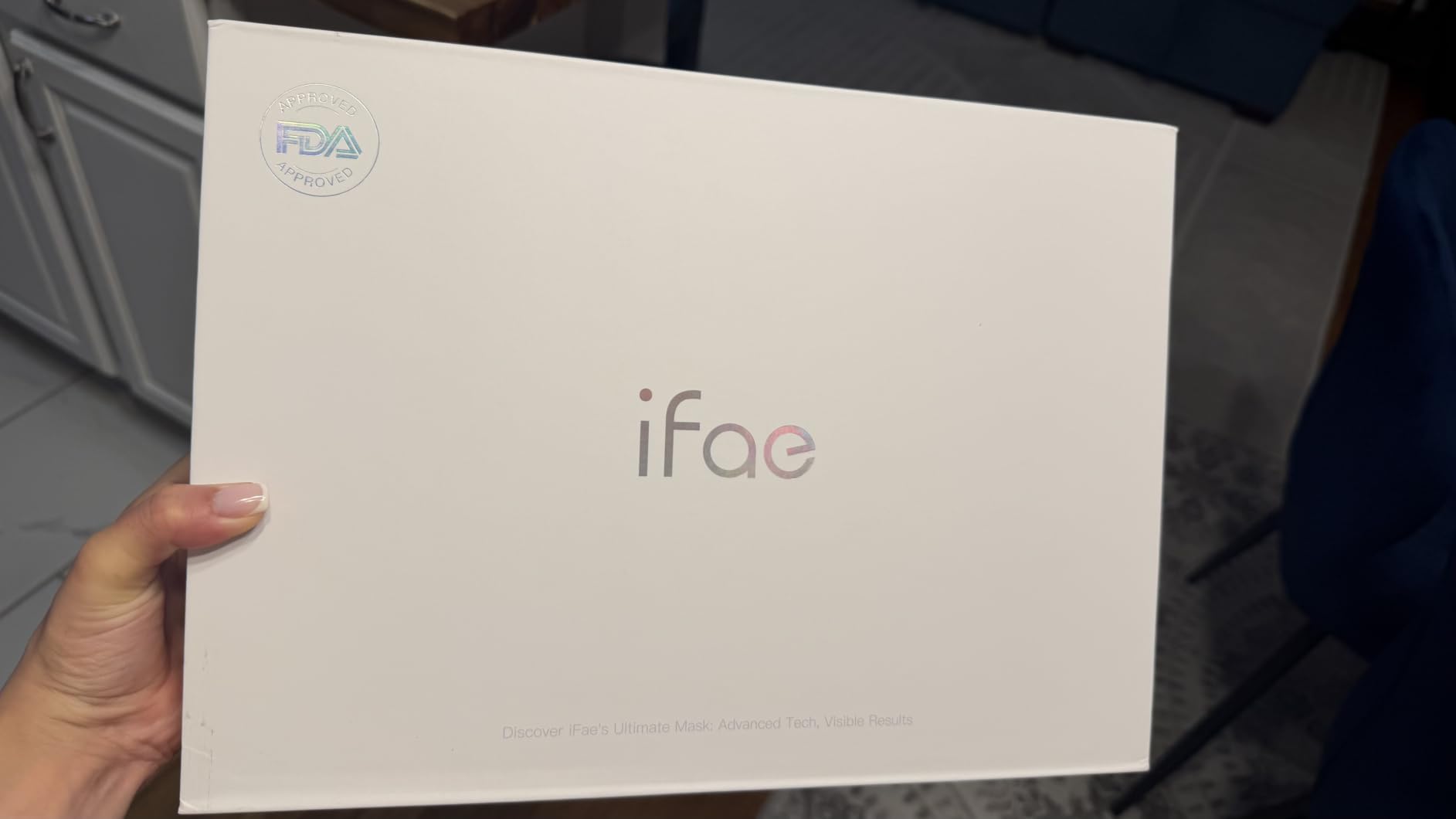 IFAE Red Light Therapy Mask for Face and Neck with 396 LEDs | 850nm Near Infrared (NIR), 7 Mode Portable LED Face Mask for True Anti-Wrinkles Skincare at Home customer photo 2