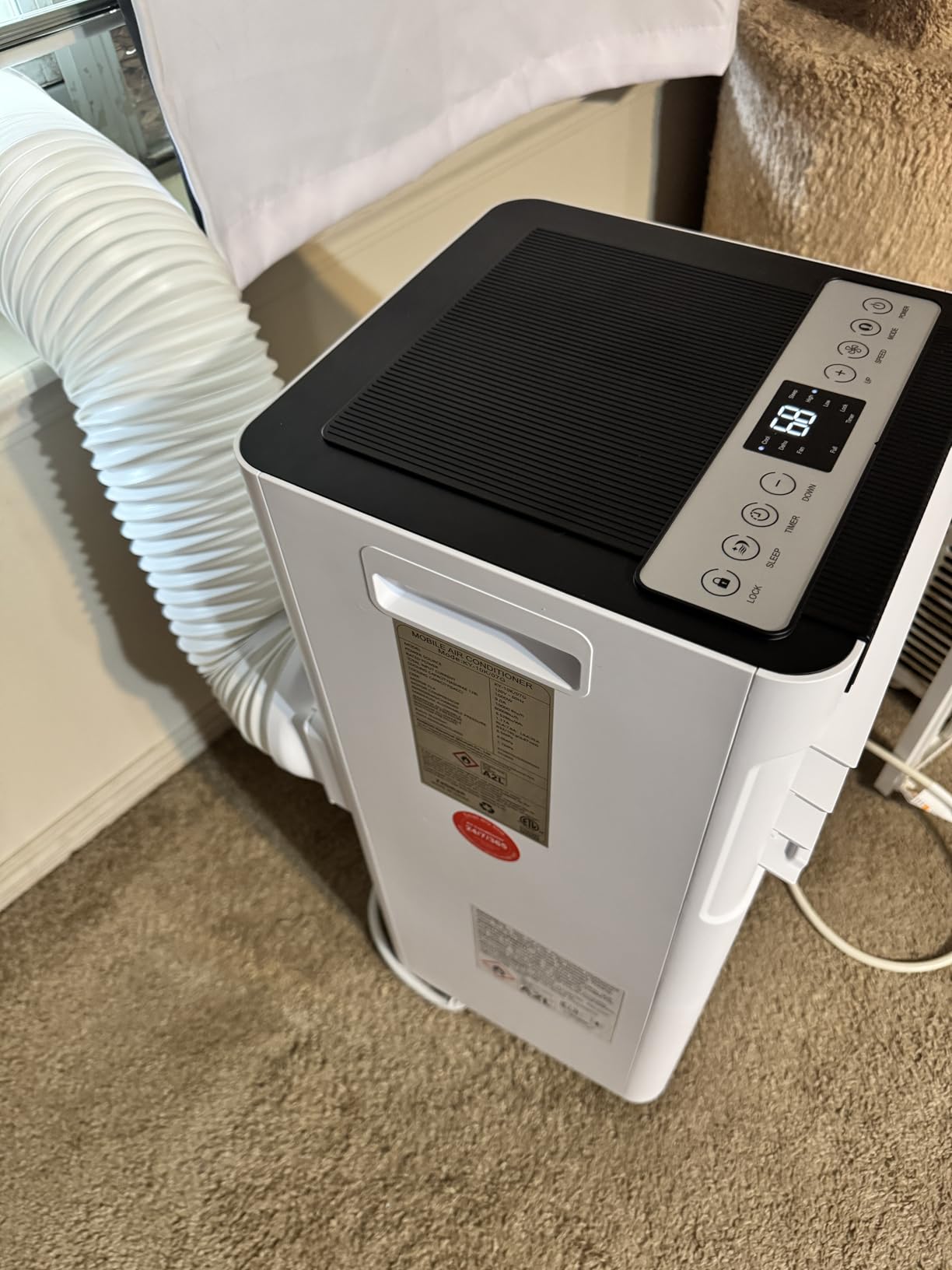 10000 BTU Portable Air Conditioners, Portable AC up to 450 Sq.Ft,4 in 1 Portable AC Unit with Cool,Dehumidifier,Fan Modes&Sleep,Remote Control&24H Timer,AC Unit for Bedrooms customer photo 2