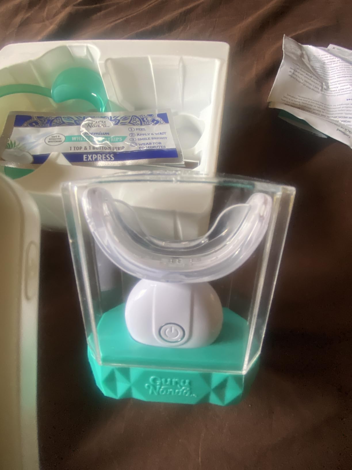 GuruNanda Professional Teeth Whitening Wireless Kit with LED Light & Whitening Pen, Helps Remove Surface Stains from Coffee, Food, Soda, 40 Treatments (Pack of 2) customer photo 1