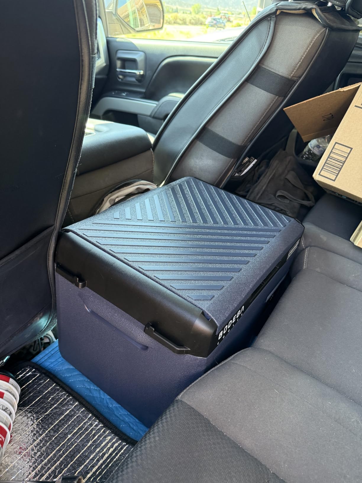 BODEGA 12 volt Car Refrigerator – 16QT Portable, Low Noise, Fast Cooling with LED Display, Multiple Charging Options, Energy-Efficient for Road Trips & Outdoor Adventures customer photo 2