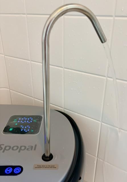 Portable Integrated Camping Shower Kit with 20L Foldable Bucket, 13000mAh Rechargeable Electric Shower Pump, IPX8 Waterproof customer photo 1