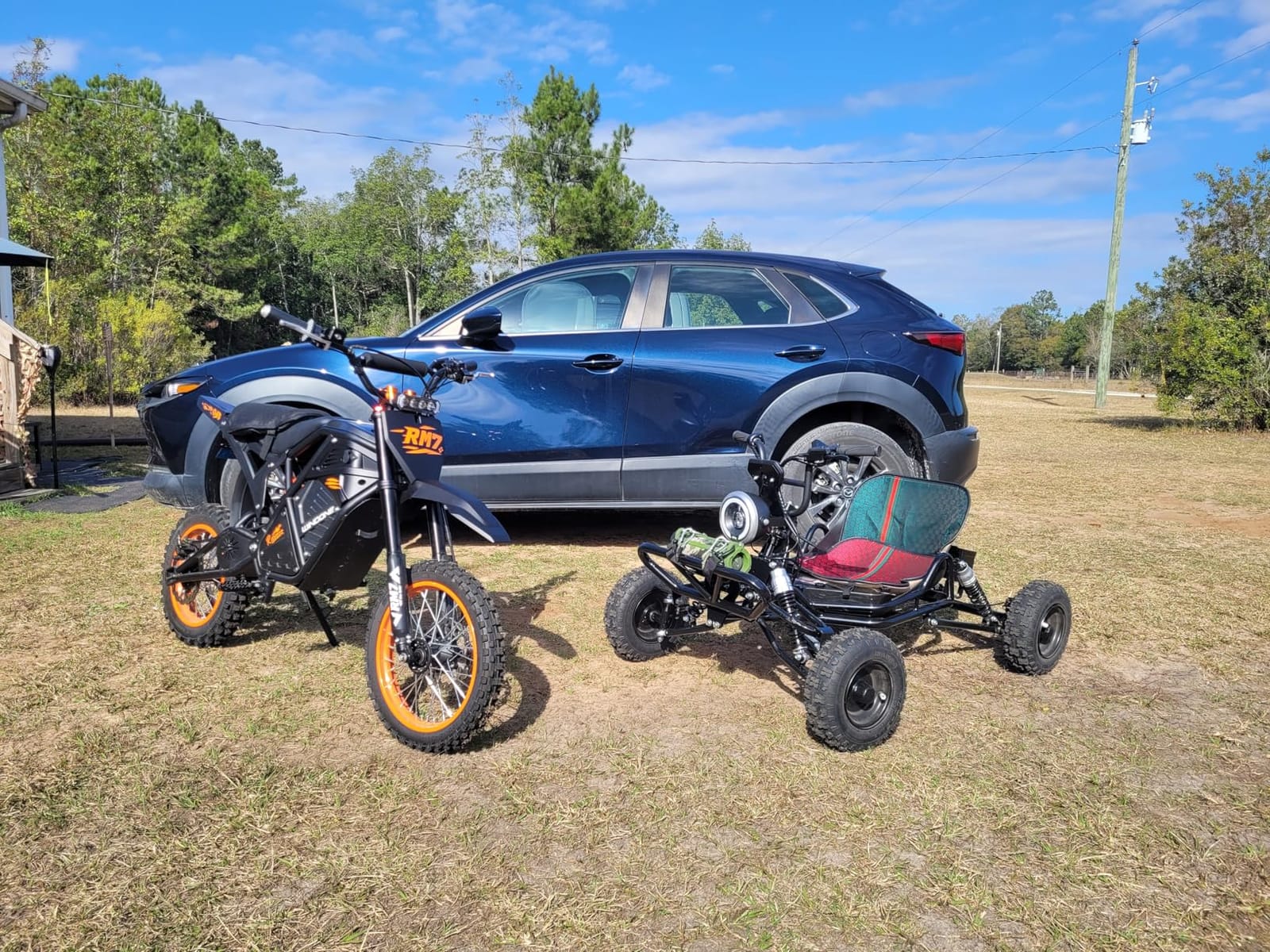 Gas Powered Go Kart, 4 Stroke 212 CC Go Kart for Adults & Kids with Premium Steel Tubular Frame, Off-Road Kart with 7'' Tires Featuring 2.6L Tank, Hydraulic/Rear Disc Brake, 30MPH customer photo 1