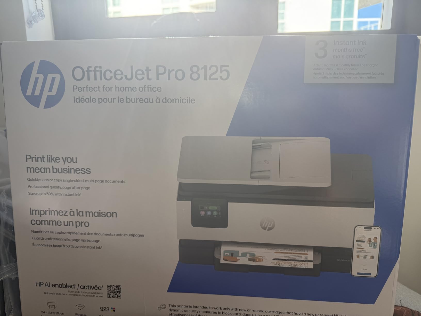 HP OfficeJet Pro 8125 Wireless All-in-One Color Inkjet Printer, Print, Scan, Copy, ADF, Duplex Printing Best-for-Home Office customer photo 1