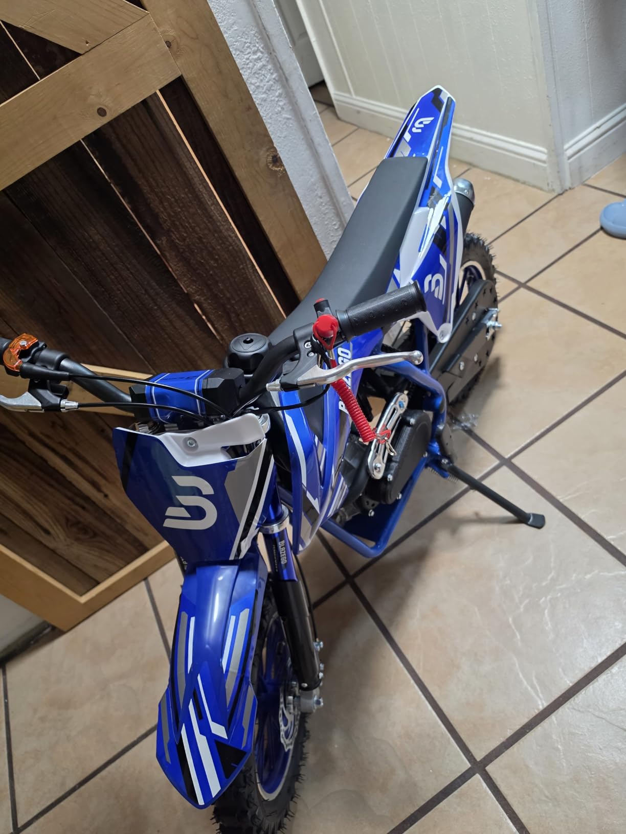 50cc 4-Stroke Kids Dirt Bike, Gas Dirt Bike for Kids 8-14 | 25MPH & 18.8 mils, 132 LBS Load, easy pull start, No oil mix, Front & rear dual disc brakes, 2.5-10