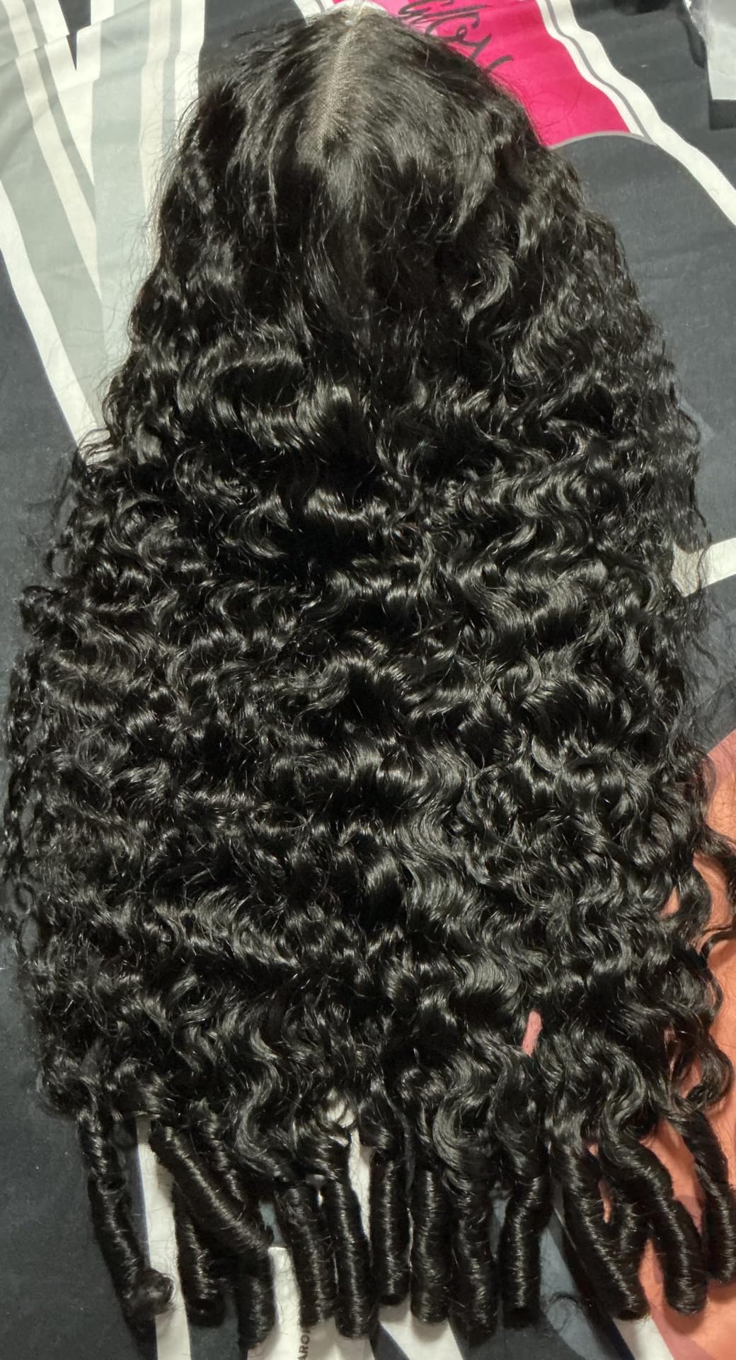 13x6 Burmese Curly Wear and Go Glueless Wigs Human Hair Pre Plucked Pre Cut 210 Density 13x6 Highlight Ombre HD Lace Front Wigs Human Hair for Women 26 Inch Balayage F1B/30 Drawstring Lace Frontal Wig customer photo 2