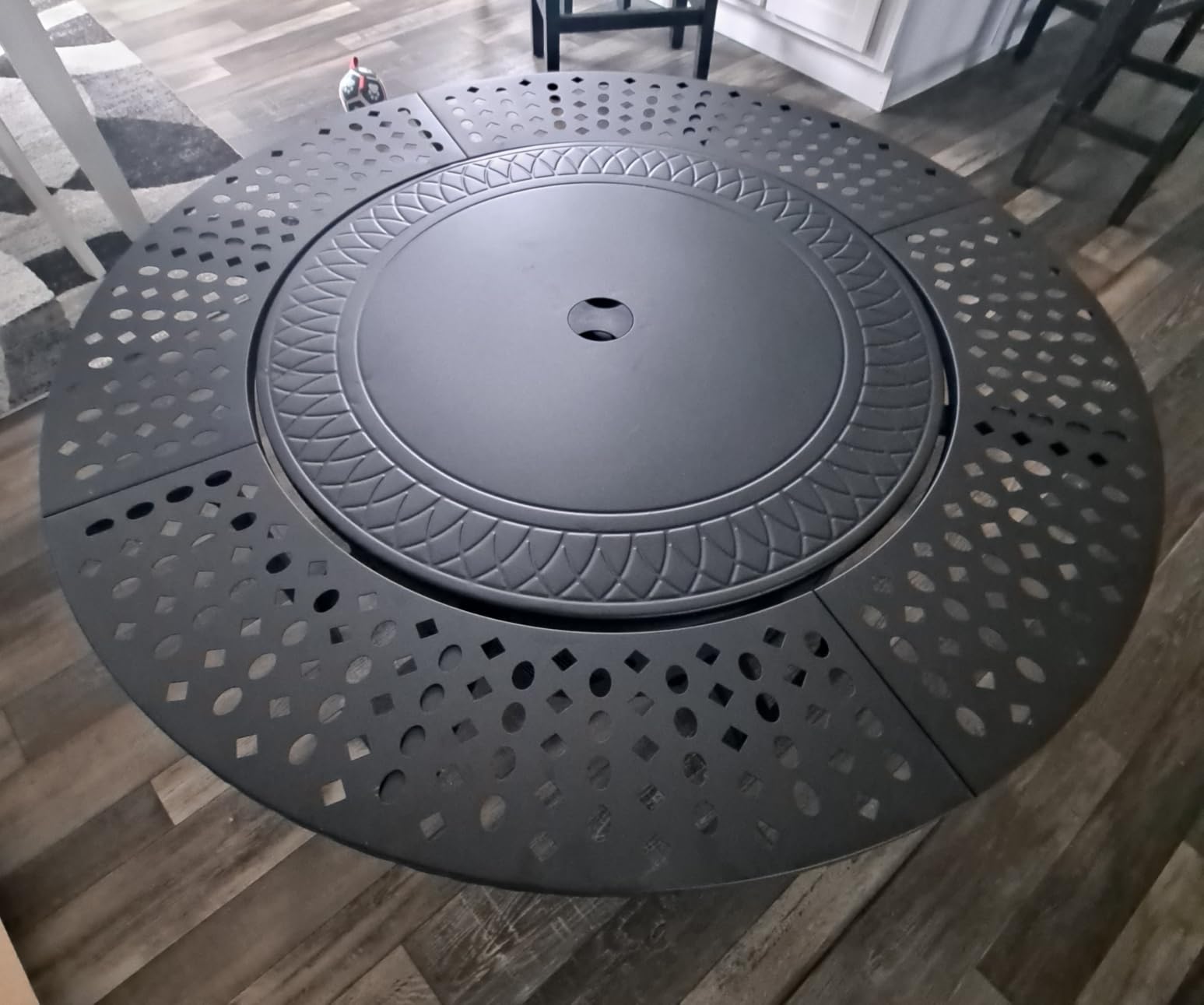 OutVue 42 Inch Smokeless Fire Pit with 2 Grills, Large Firepits for Outside customer photo 2