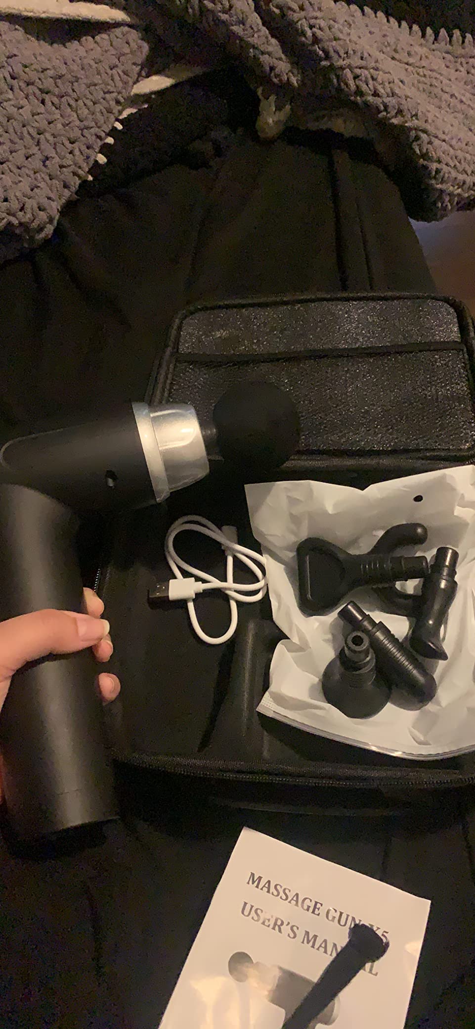 Massage Gun Deep Tissue, Handheld Percussion Muscle Massager for Back customer photo 1