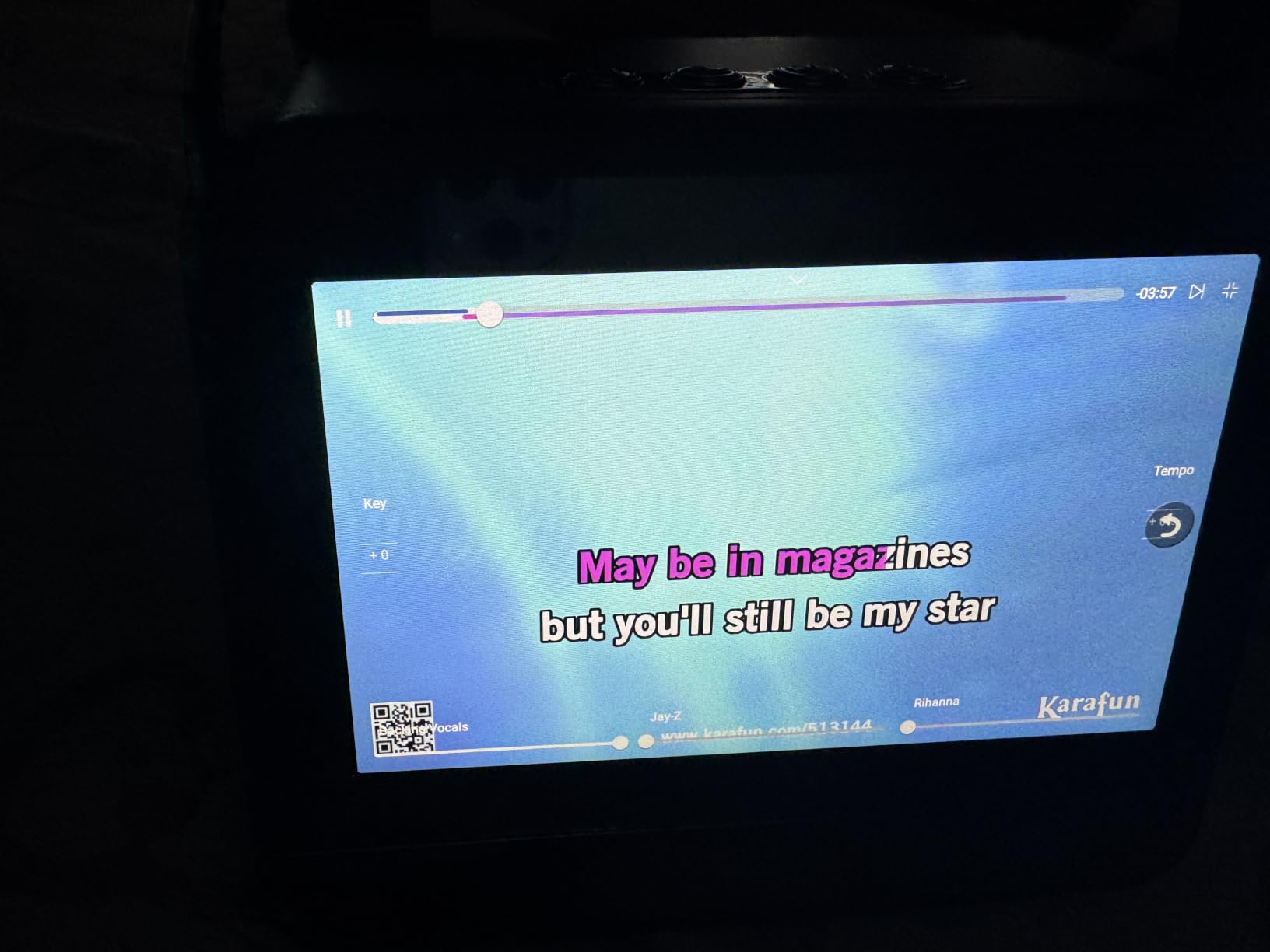 Karaoke Machine with Lyrics Display, 7-Inch HD Screen & 2 Wireless Microphones | WiFi 6 & Bluetooth 5.3, 60W Speaker Output, 5 Voice Effects, TF/USB/AUX, for Kids and Adults, Home Party Family Birthday Gifts customer photo 2