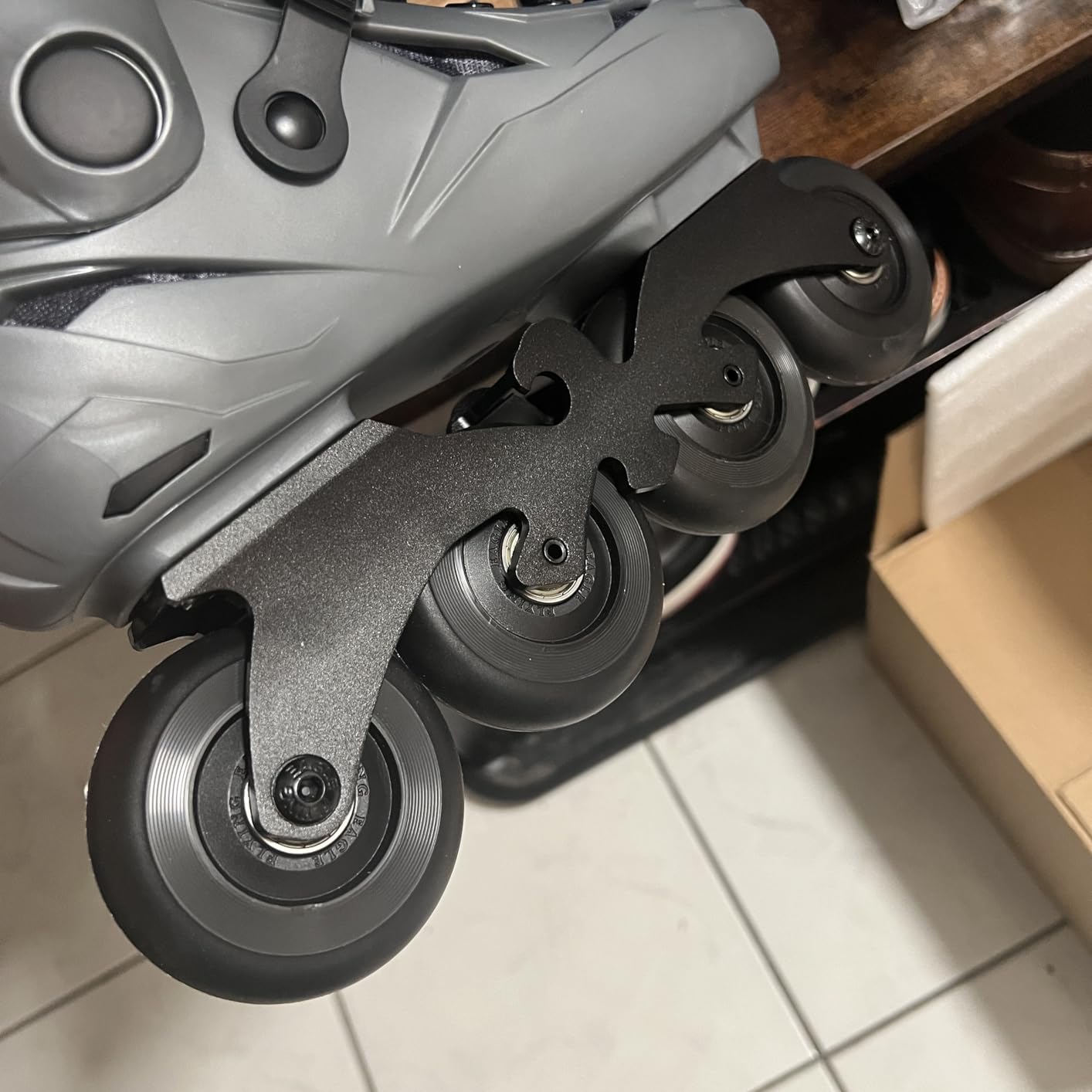 FlyingEagle X3 Shrike Unisex Inline Roller Skates Outdoor, 11 Size Options | Shock Absorber, EGO Lite Aluminum Frame, Rockerable Axles, 85A Wheels, ABEC-7 Bearings, Urban Fitness customer photo 1