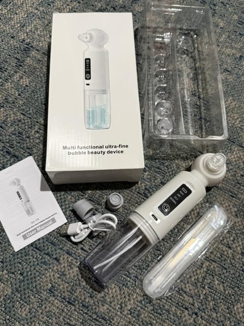 Blackhead Remover Vacuum with 46 Degree Warm Compress, Water-Oxygen Hydration Mode, 6 Heads Facial Pore Cleaner customer photo 1