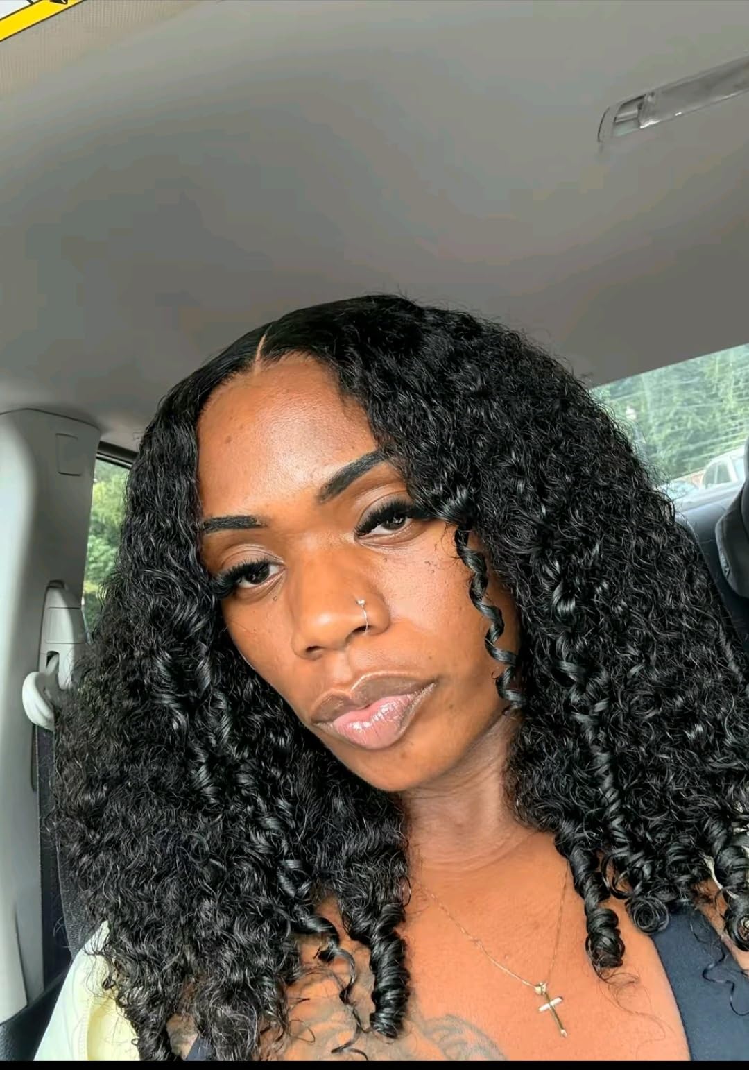 Burmese Curly Wig Human Hair Pre Plucked 250 Density Human Hair Wig 13x6 Lace Front Wigs Human Hair for Black Women Curly Wig Human Hair Natural Color 24inch customer photo 2