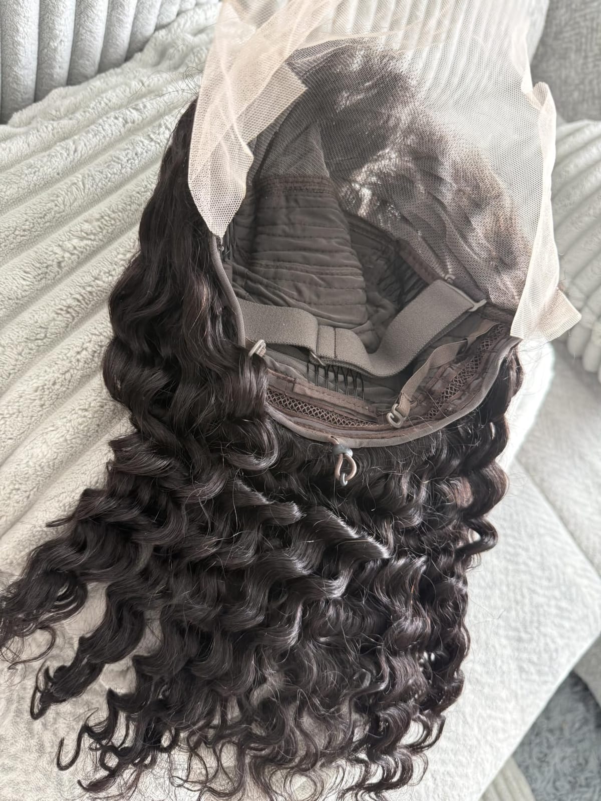 28 Inch Deep Wave Lace Front Wigs Human Hair 13x4 HD Lace Front Wigs Human Hair Pre Plucked Brazilian Curly Human Hair Wig 200 Density Glueless Frontal Wigs for Women customer photo 2