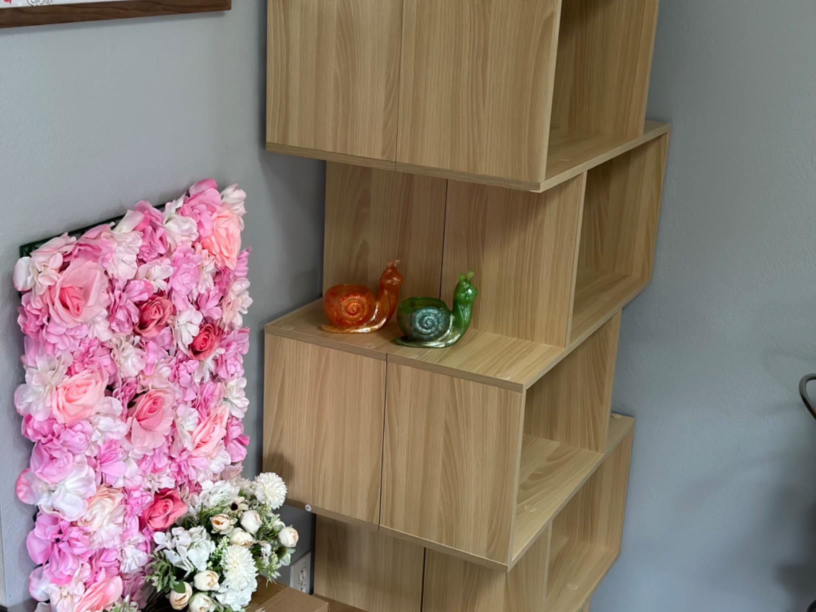DIYART 5-Tier Geometric Bookcase (Set of 2), 63