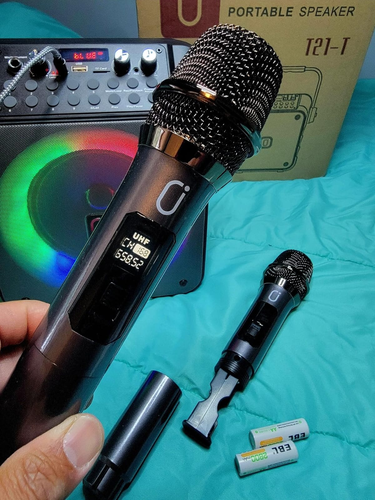 HWWR Karaoke Machine with 2 Mics for Adults & Kids, All-in-One Karaoke Set customer photo 1
