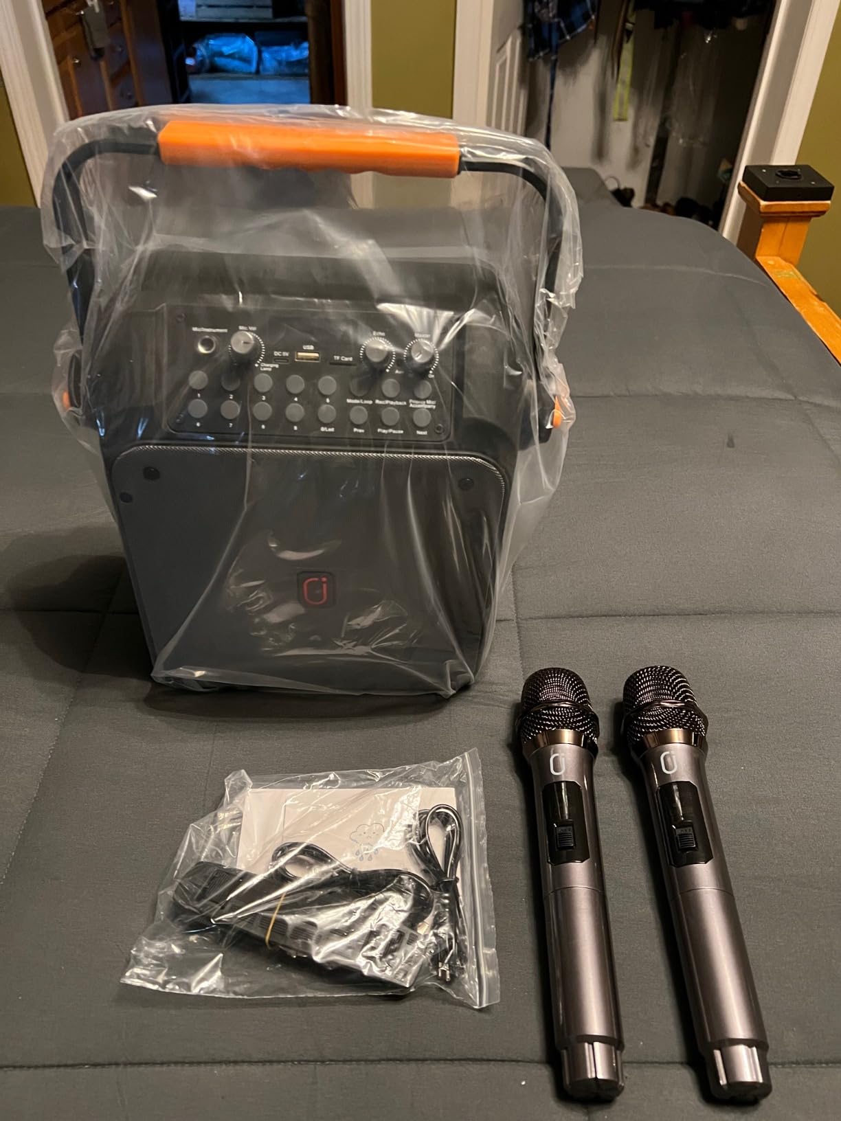 HWWR Karaoke Machine with 2 Mics for Adults & Kids, All-in-One Karaoke Set customer photo 2