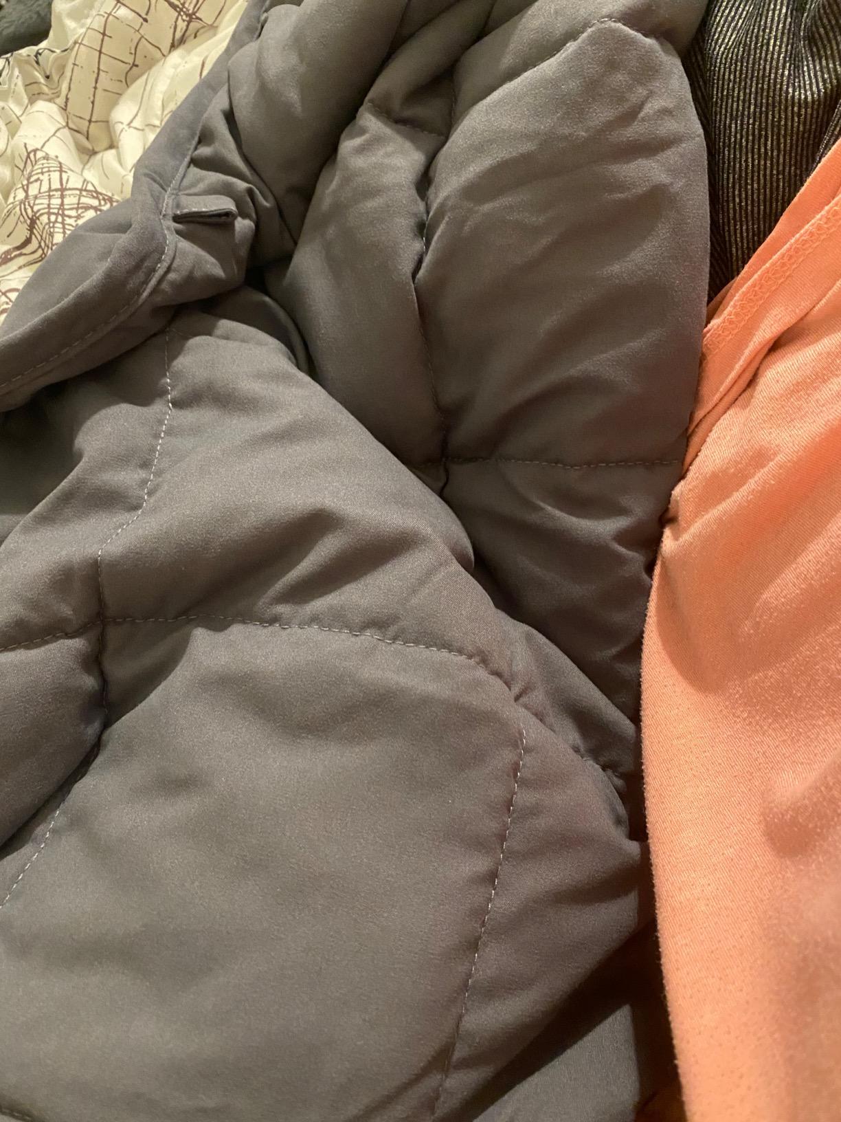 Weighted Blanket for Adults Soft Heavy Blanket Perfect Sleeping King Size Breathable Cotton Weighted Blanket for All-Season Sleep & Warmth for 160-200 lbs Machine Washable (78‘x85’ 25lbs King Size) customer photo 1