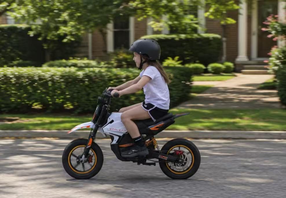 K2 Kids Electric Dirt Bike, 36V 750W Peak Motor, 19.8 MPH, 18-Mile Range, 3-Speed Modes, Dual Suspension & Disc Brake, Electric Motorcycle for Kids Ages 4-9 customer photo 1